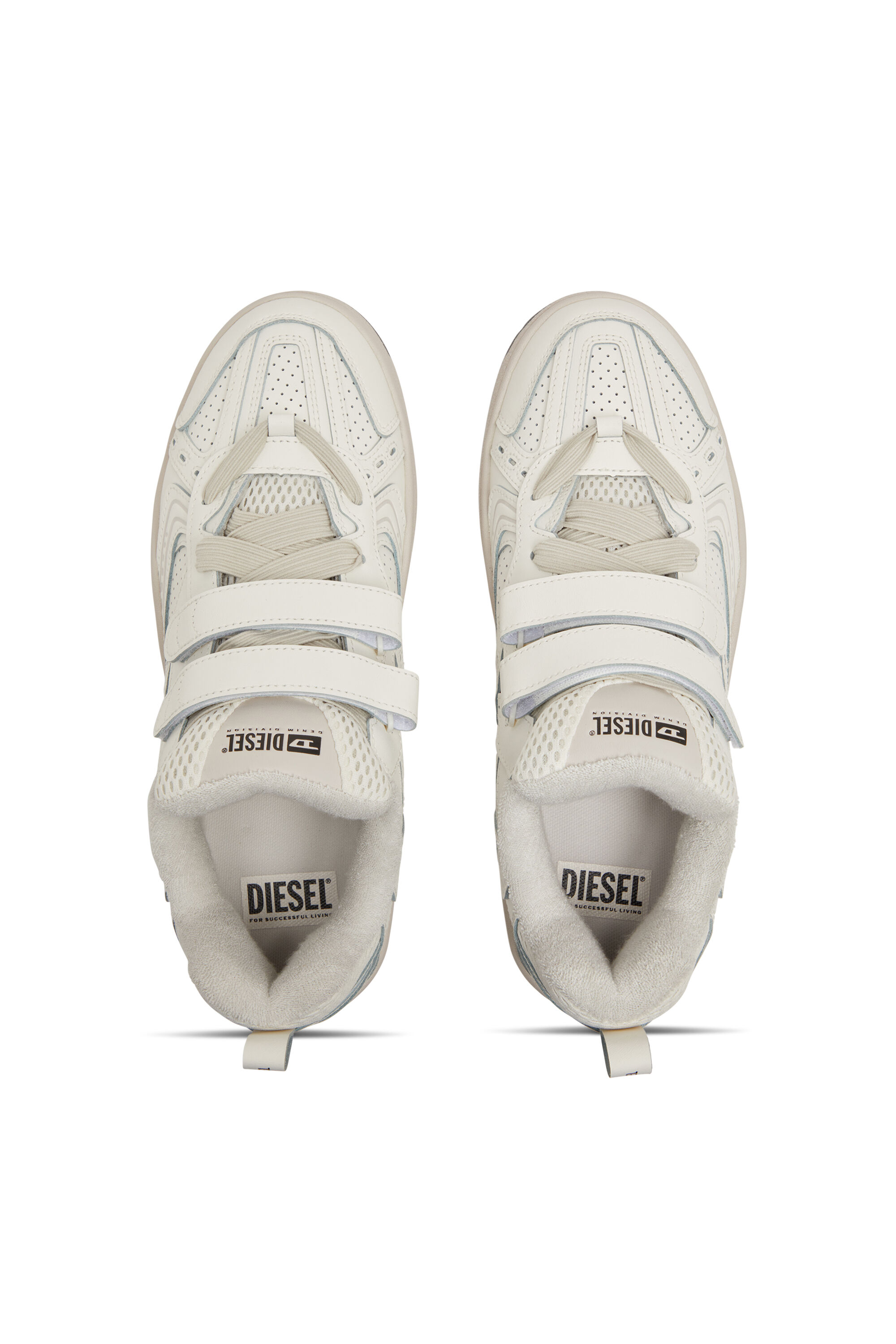 Men's S-Ukiyo-Monochrome sneaker with straps | White | Diesel