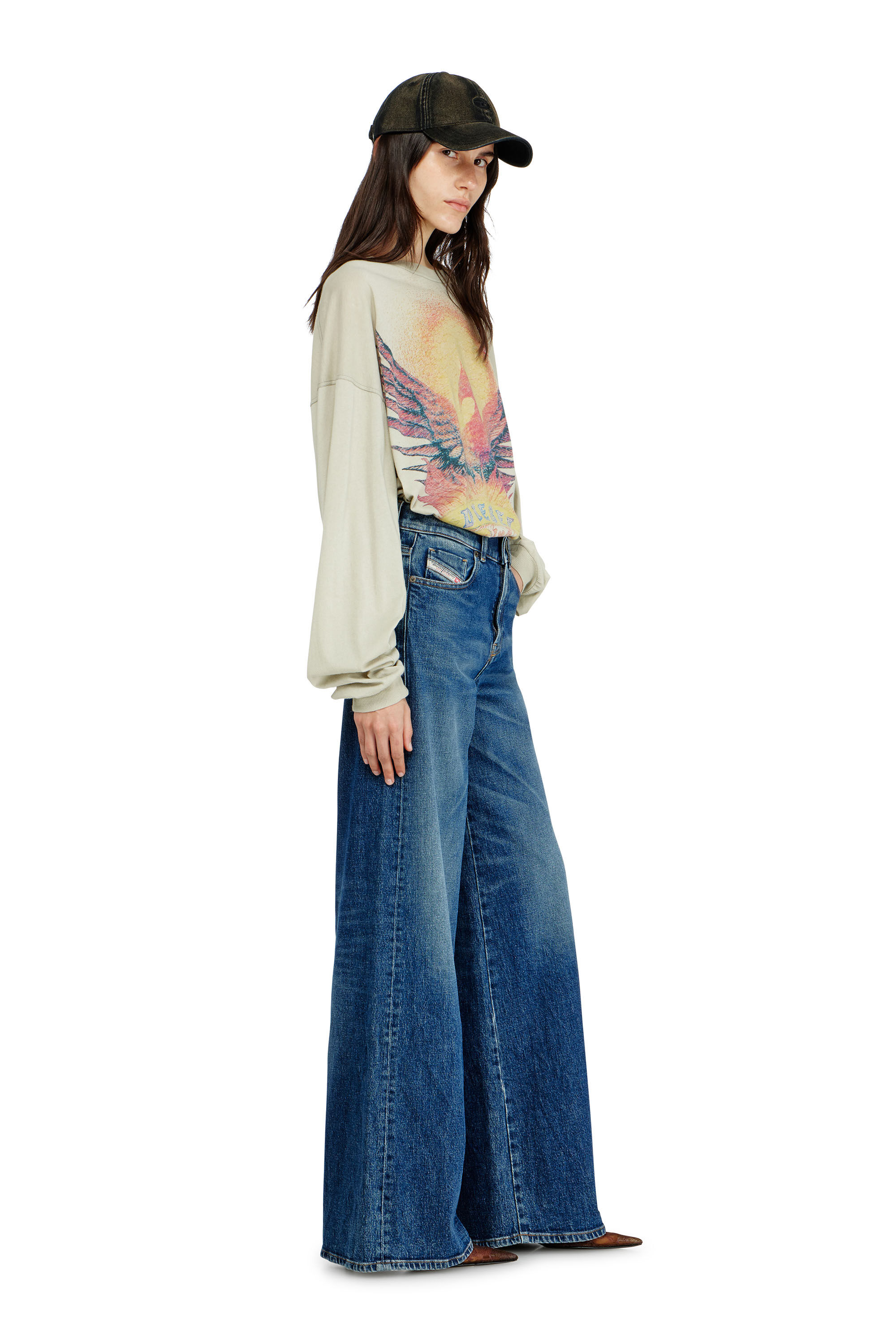 Women's Flare Jeans | Medium blue | Diesel 1978 D-Akemi