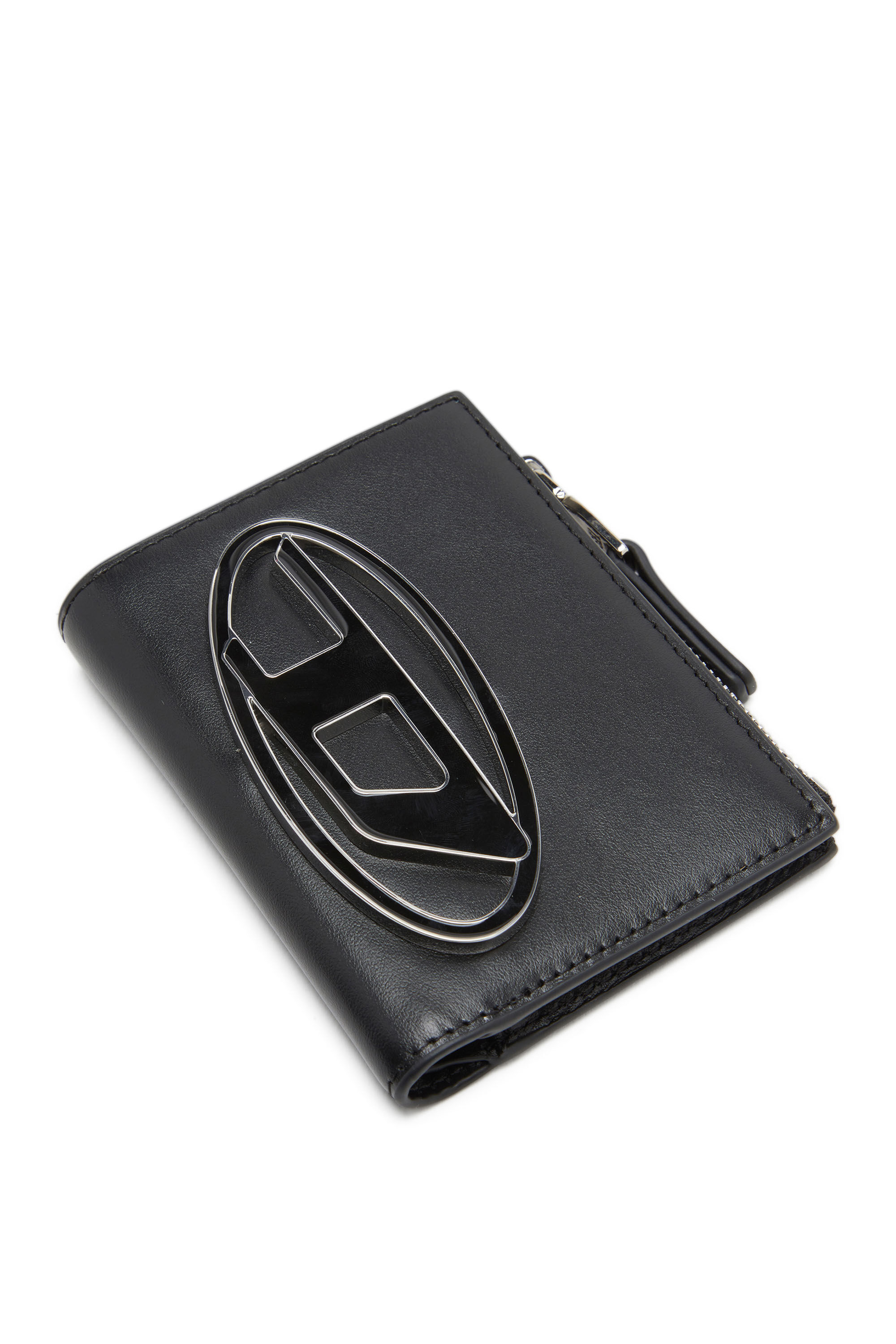 Women's Wallet bag in mirrored leather | Silver | Diesel