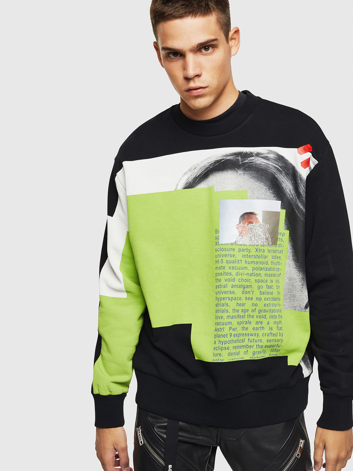 S-BAY-B3 Men: Sweatshirt with censored