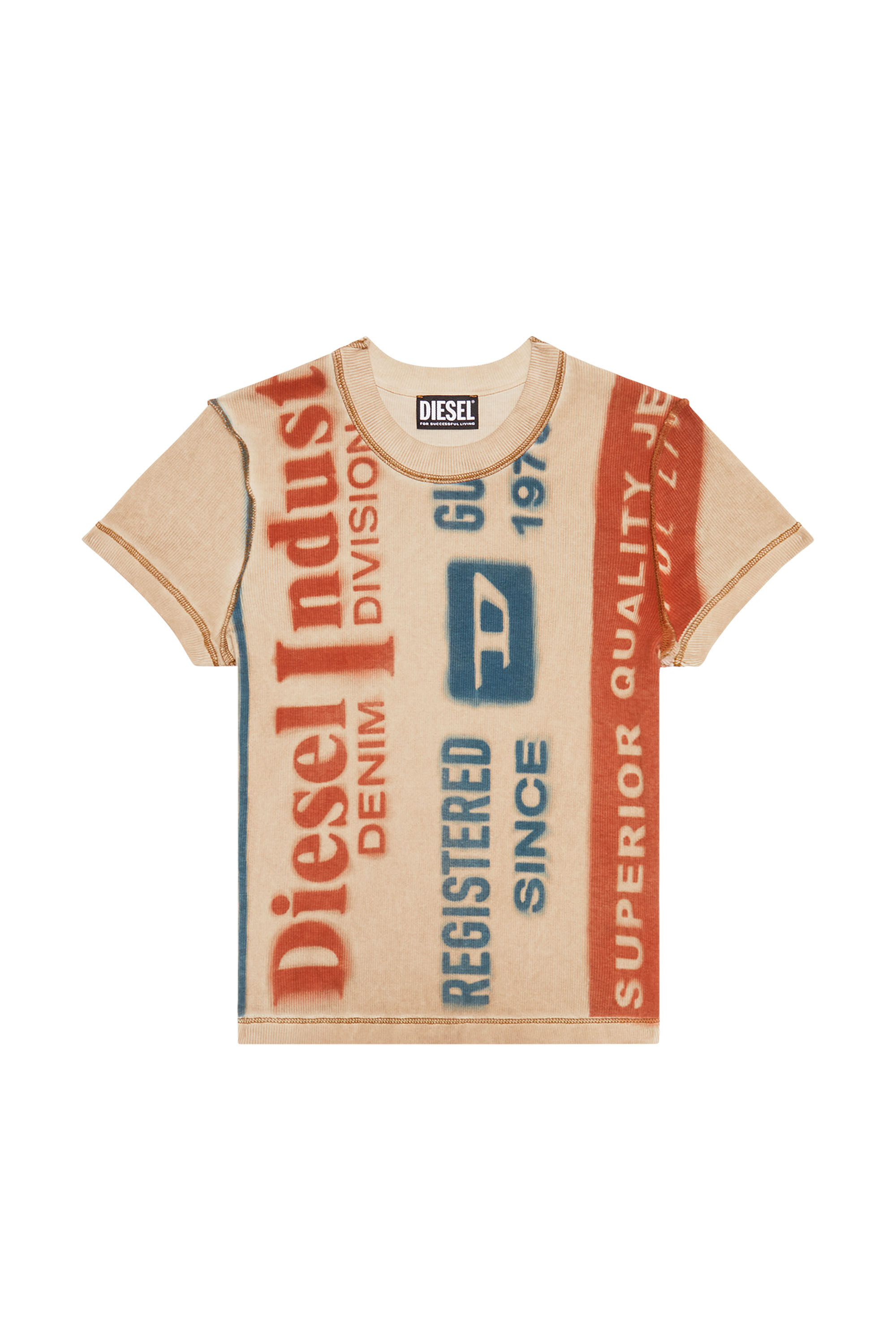 T-SKINZY-G2 Woman: T-shirt with jacron patch print | Diesel