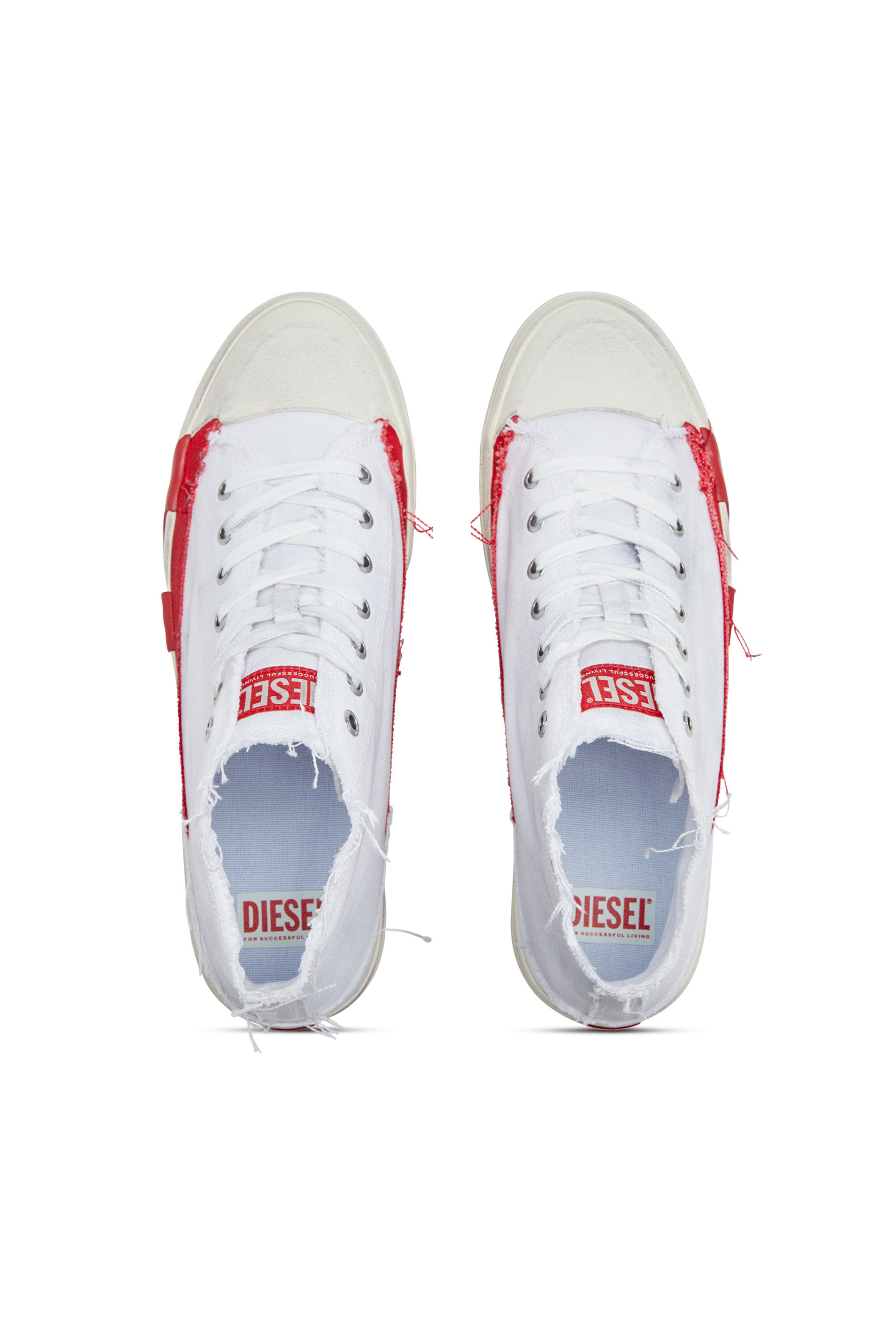Men's S-D-Verse-Dirty-effect high-top canvas sneakers