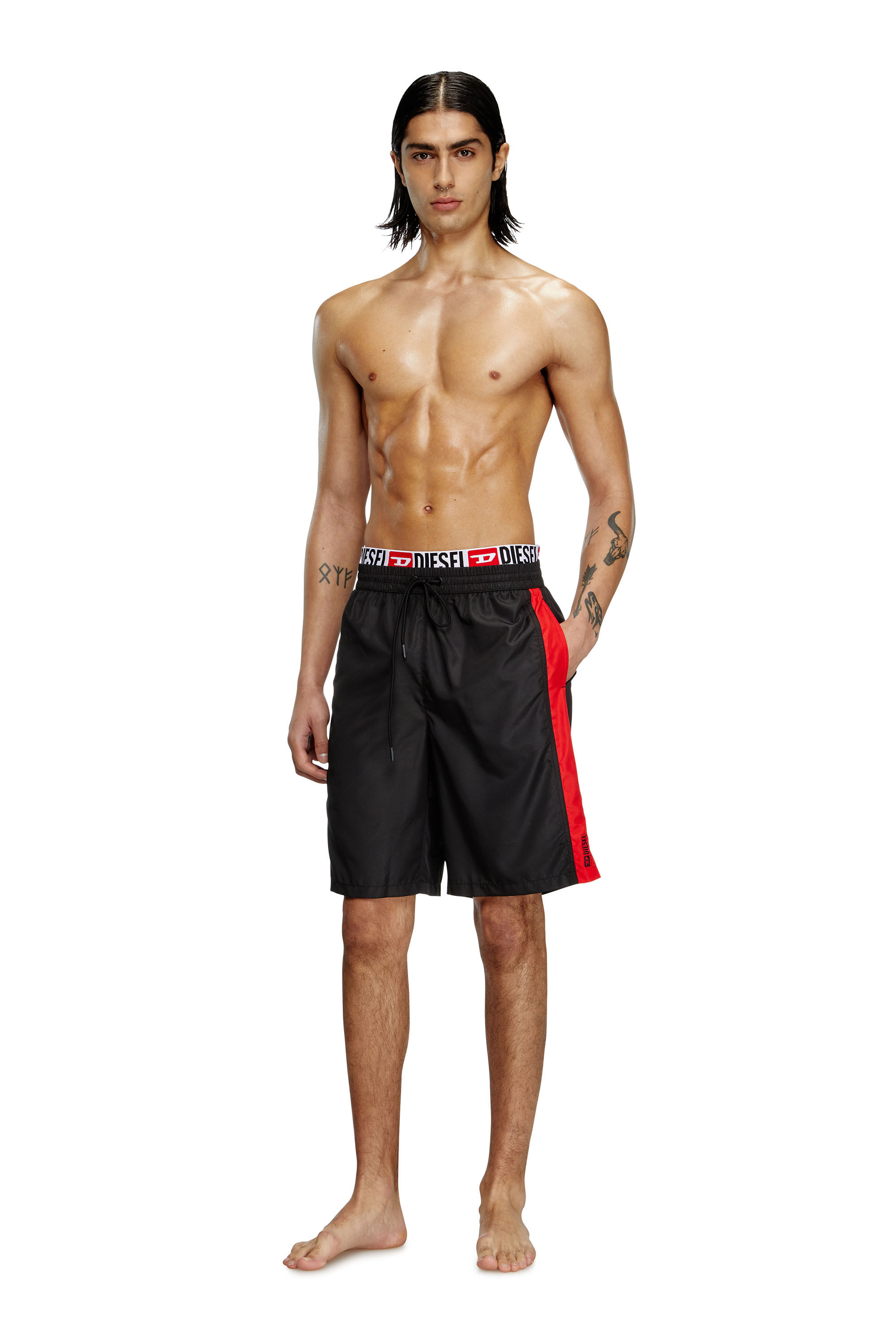 Men's Board shorts with hybrid waist | Multicolor | Diesel TR