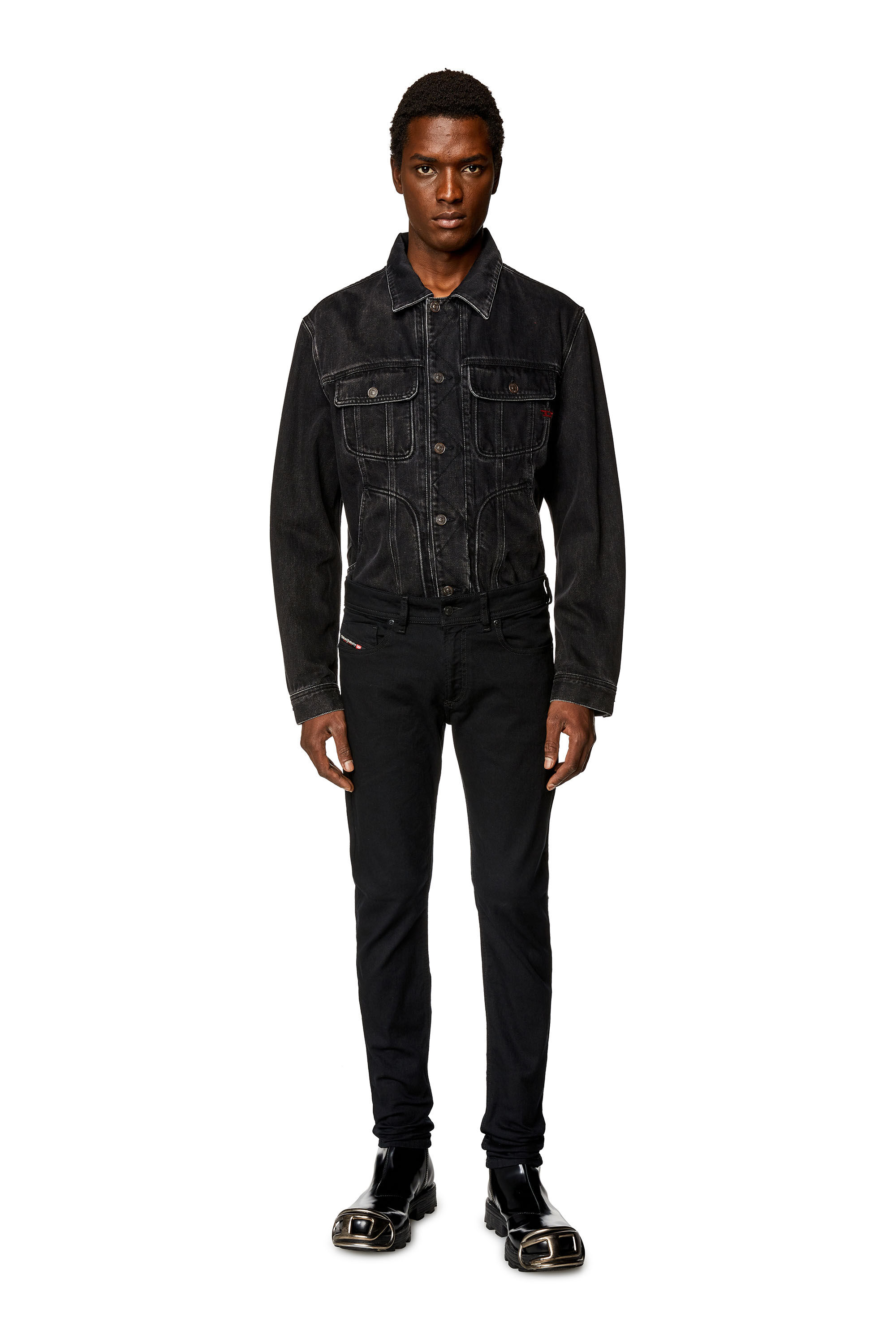 1979 SLEENKER Man: Skinny Jeans low waist | Black/Dark grey | Diesel