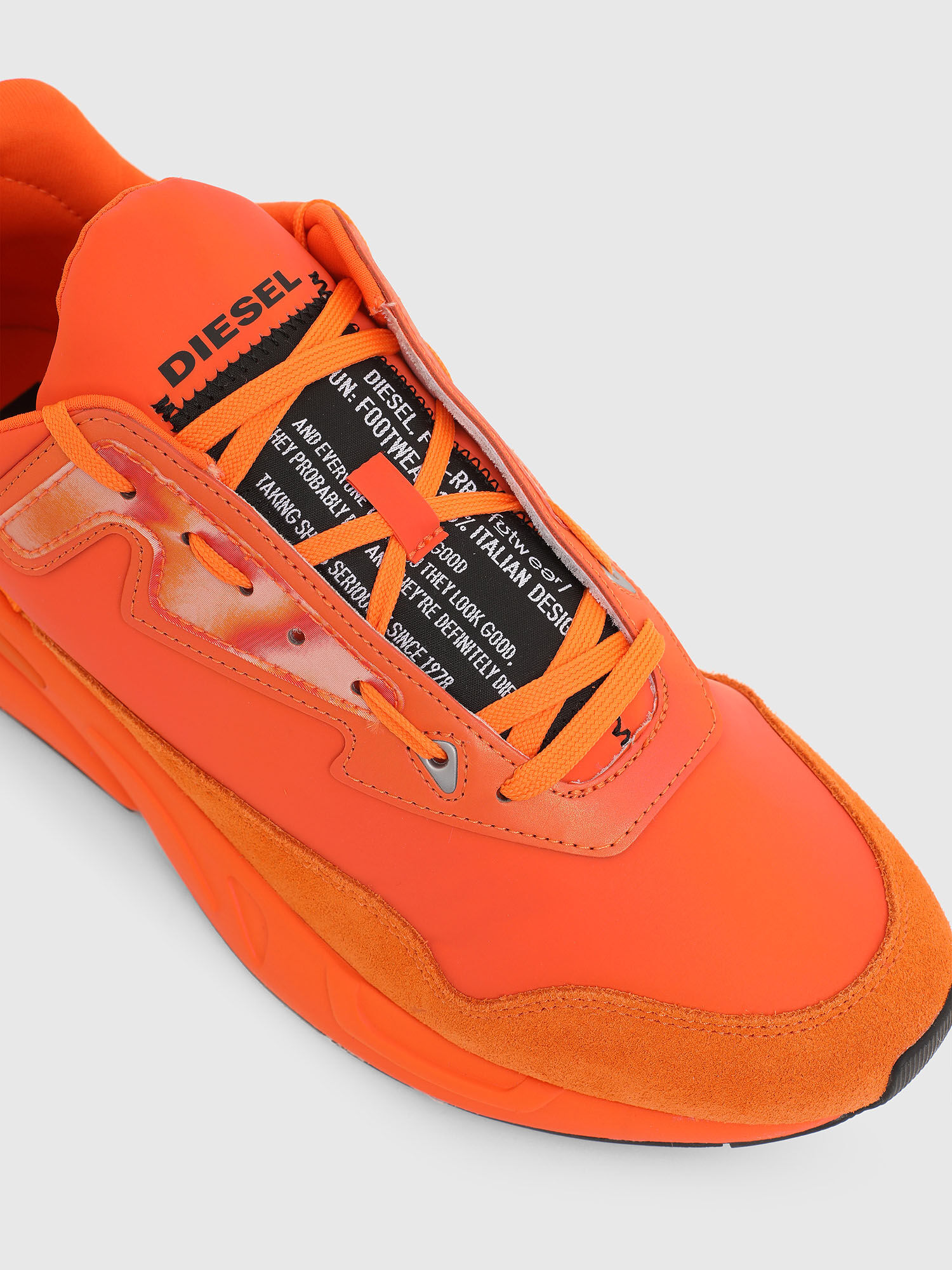 Diesel orange sneakers Clearance