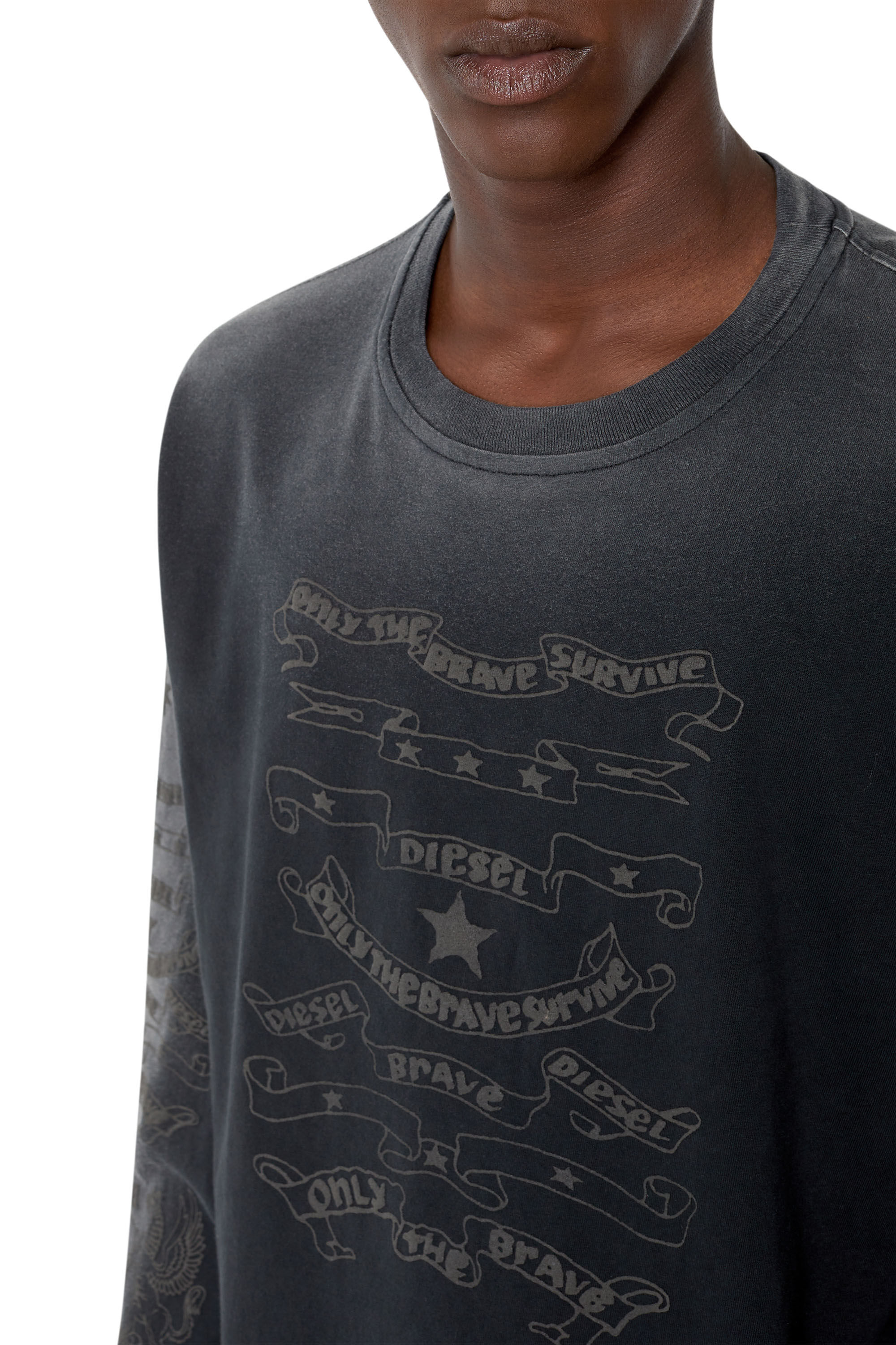 Diesel - T-JUST-LS-E3, Black - Image 6