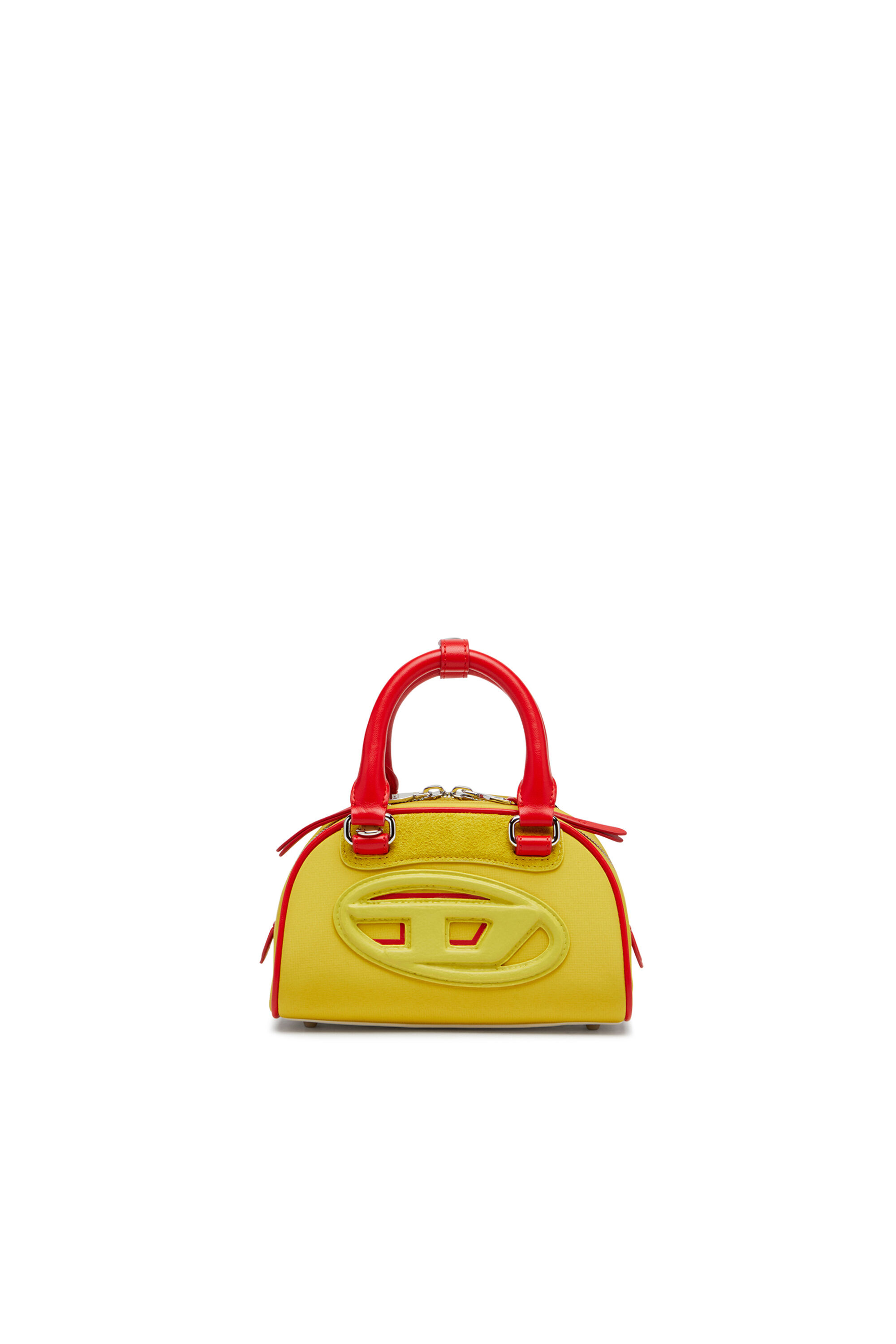 Women's 1DR Dome-Colour-block mini bowling bag | Yellow | Diesel