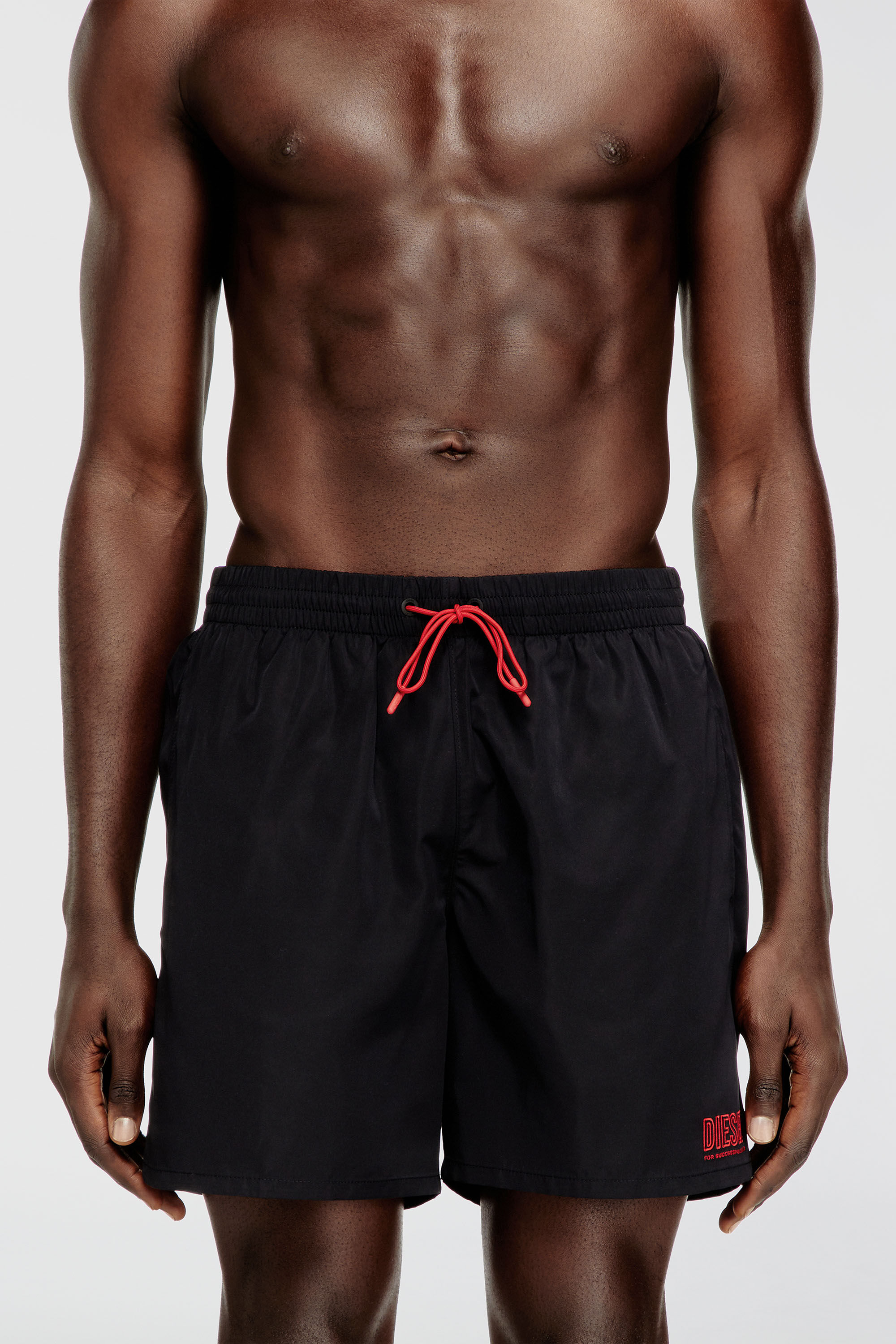 Men's Swim shorts with zip pocket | Black | Diesel TR