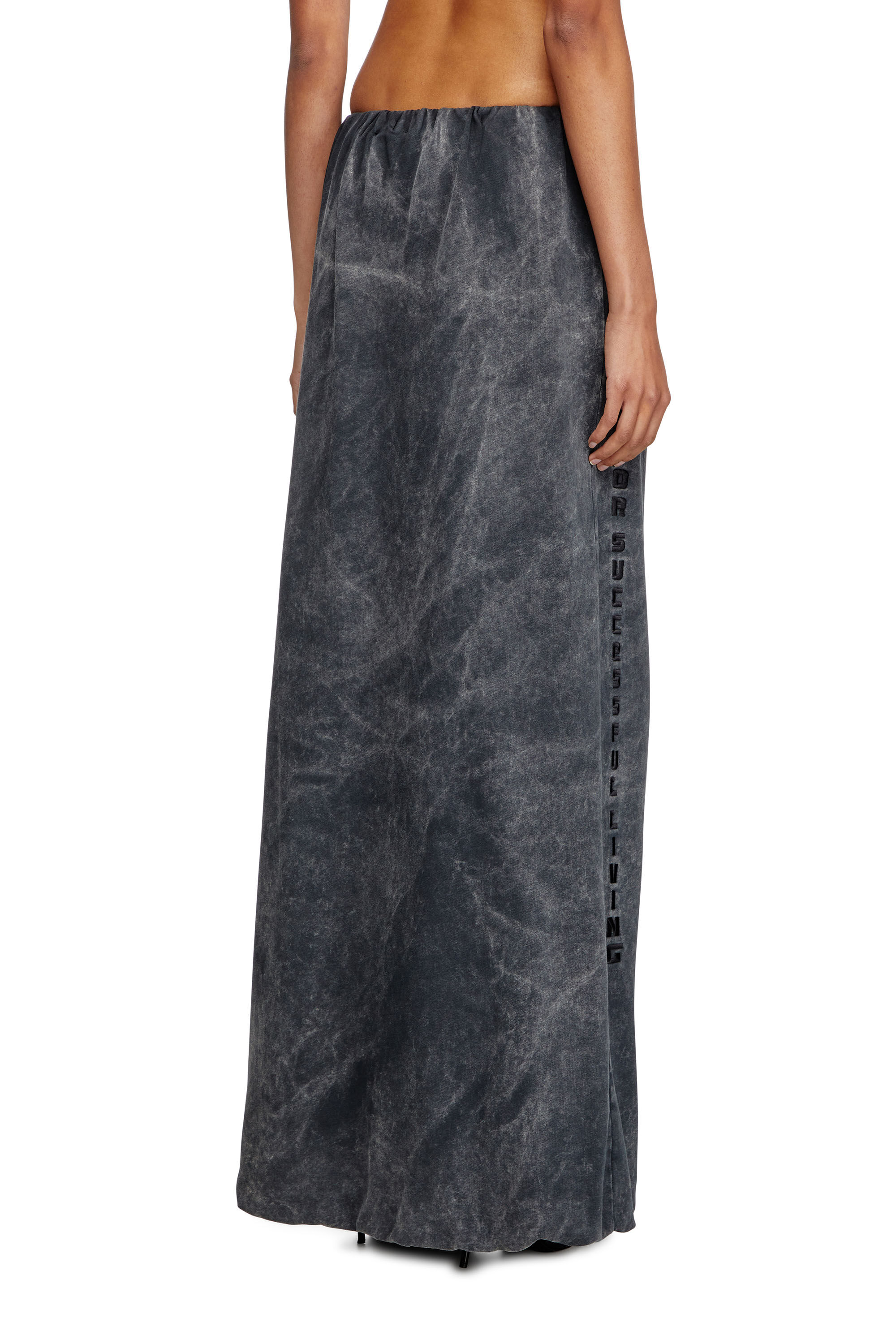 ALAÏA Black Belt Skirt in Nappa Leather | ALAÏA MG