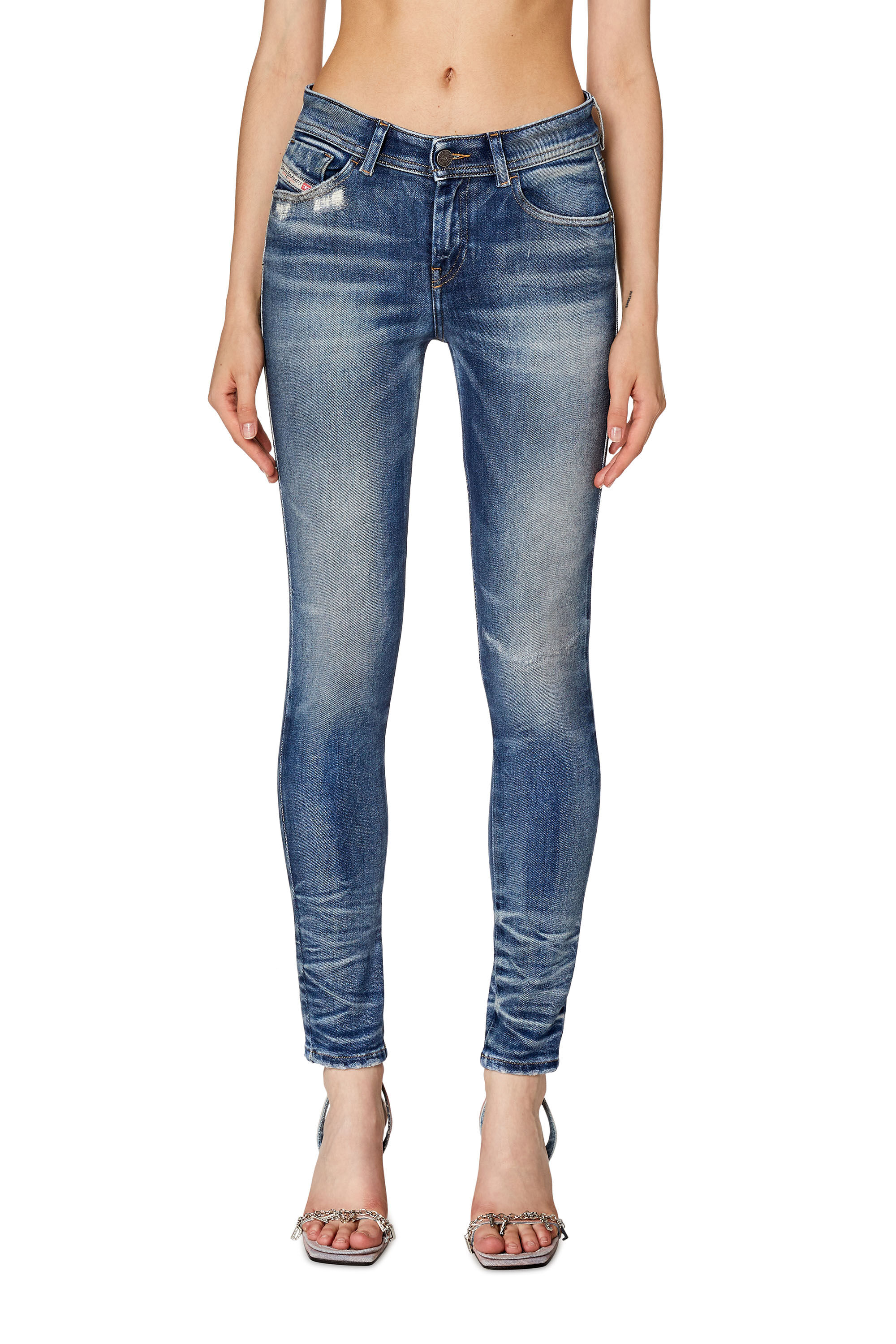 Women's Super skinny Jeans | Medium blue | Diesel 2017 Slandy