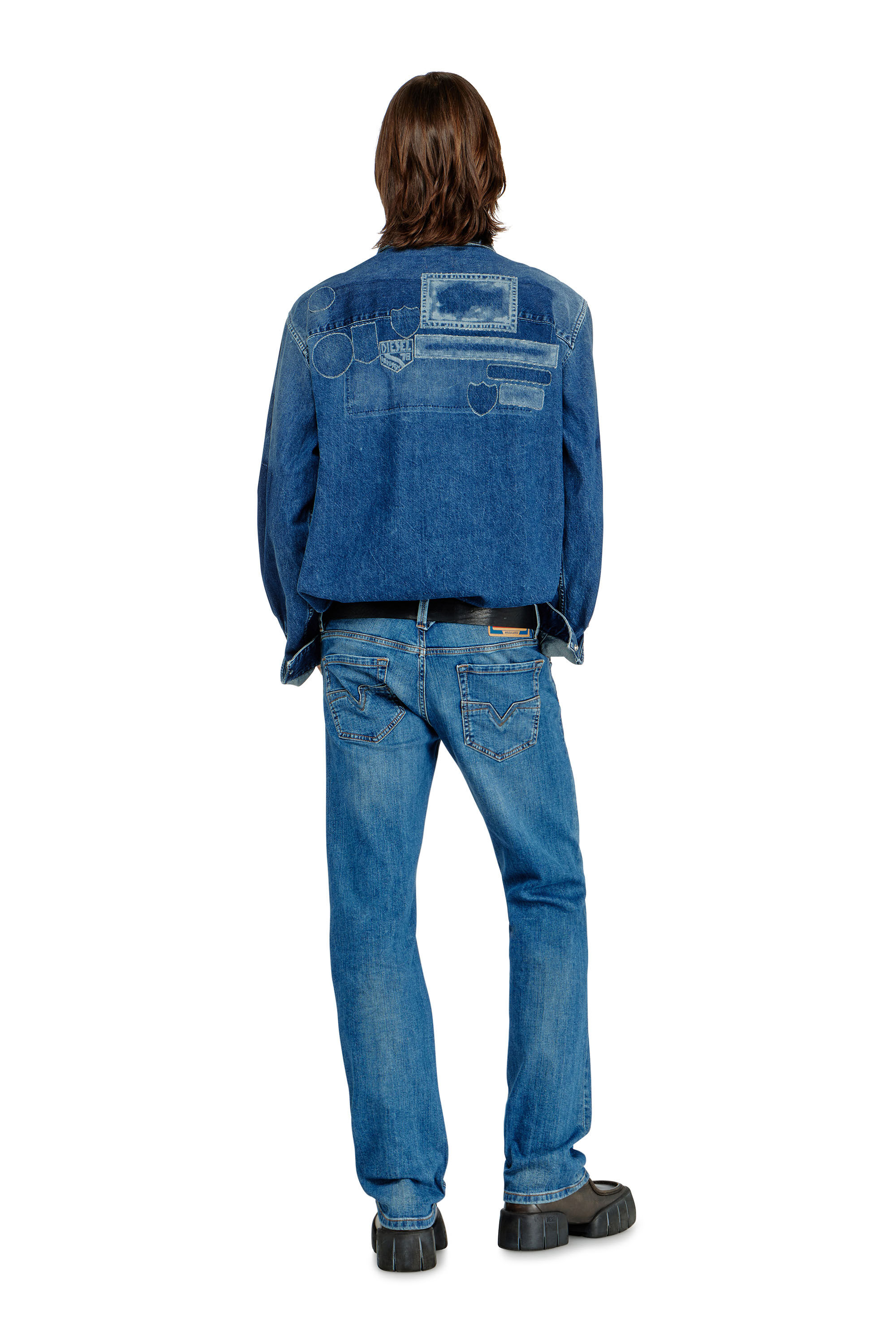 Men's Regular Jeans | Light Blue | Diesel 1985 Larkee