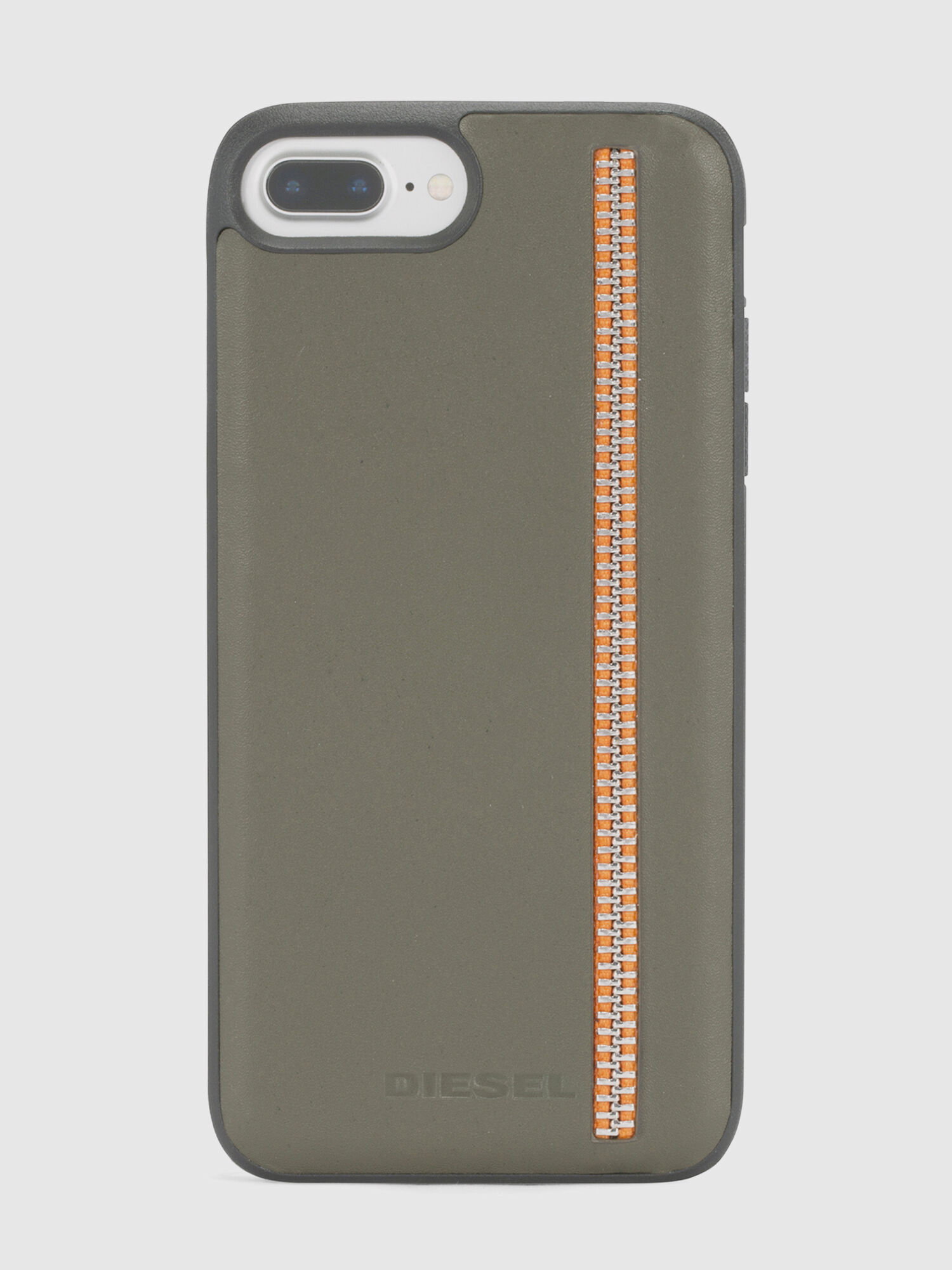 ZIP OLIVE LEATHER IPHONE 8 PLUS/7 PLUS/6s PLUS/6 PLUS CASE, 