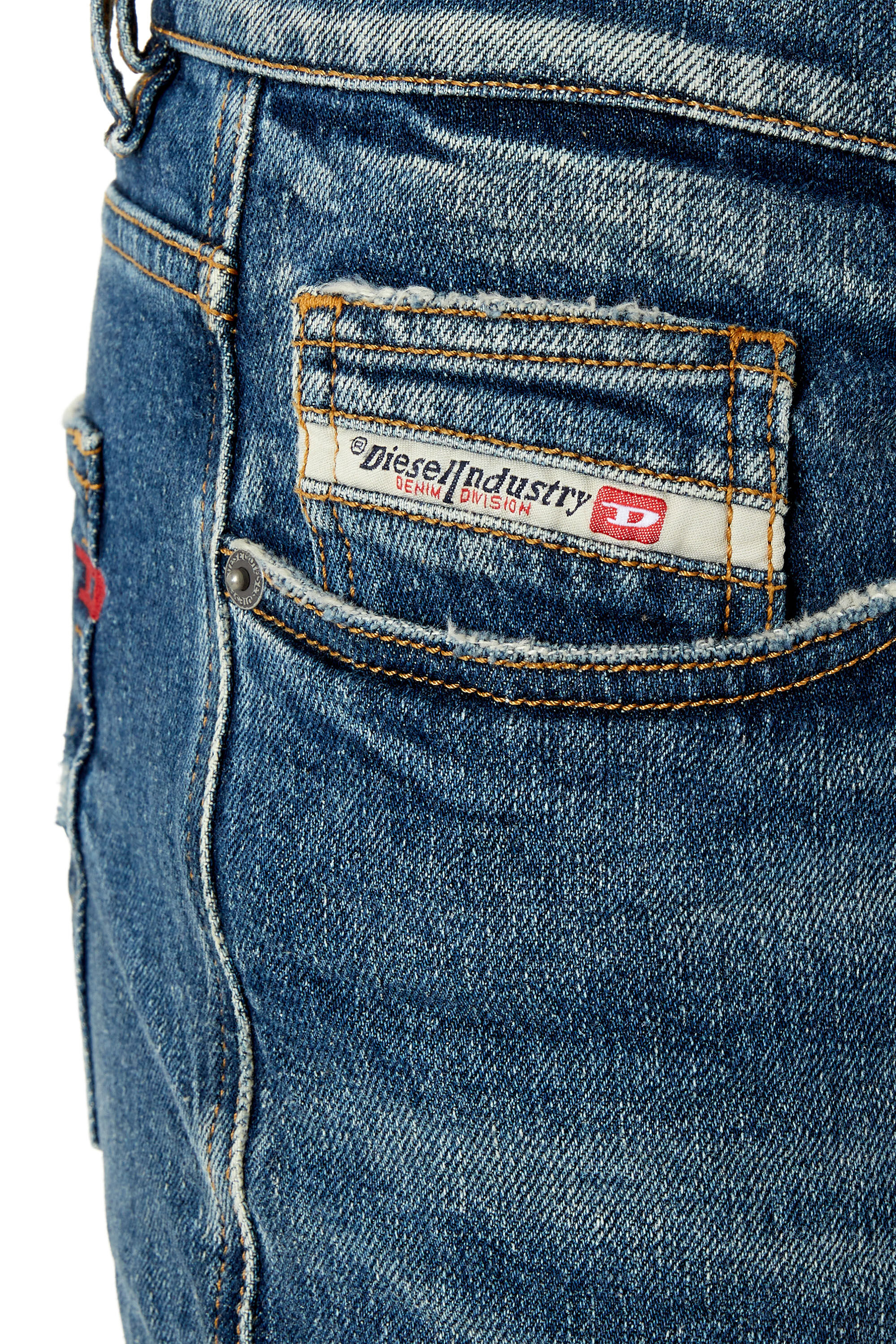 2020 D VIKER Man straight Medium blue Jeans button fly Diesel