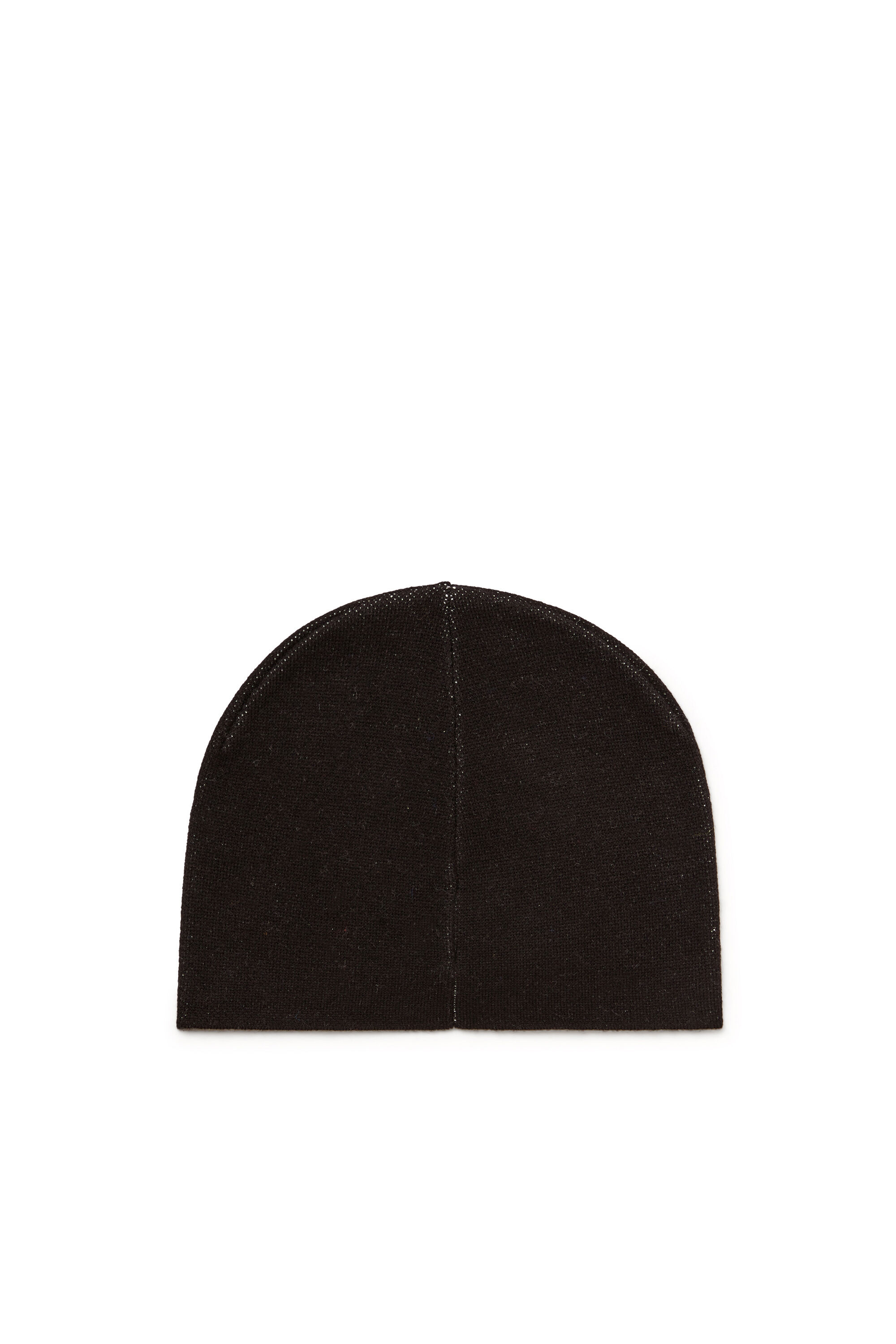 Diesel - K-APITAN, Unisex's Wool-blend beanie with Oval D logo in Black - 2