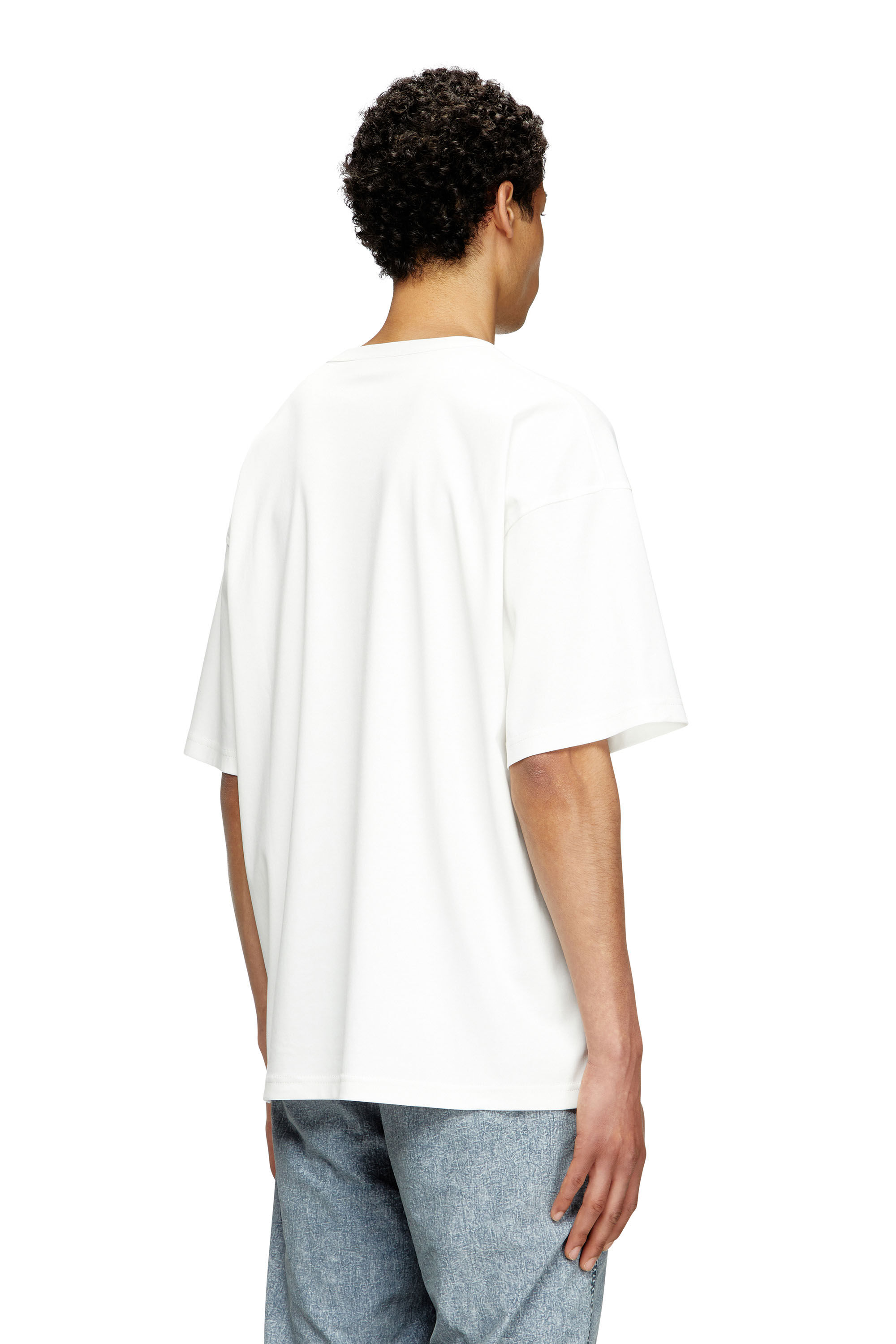 Tシャツ・カットソー DIESEL FW25 T-BOXT-T6 (A185350AIJU 9XX) Men's T-shirt with red Oval D | Black | Diesel