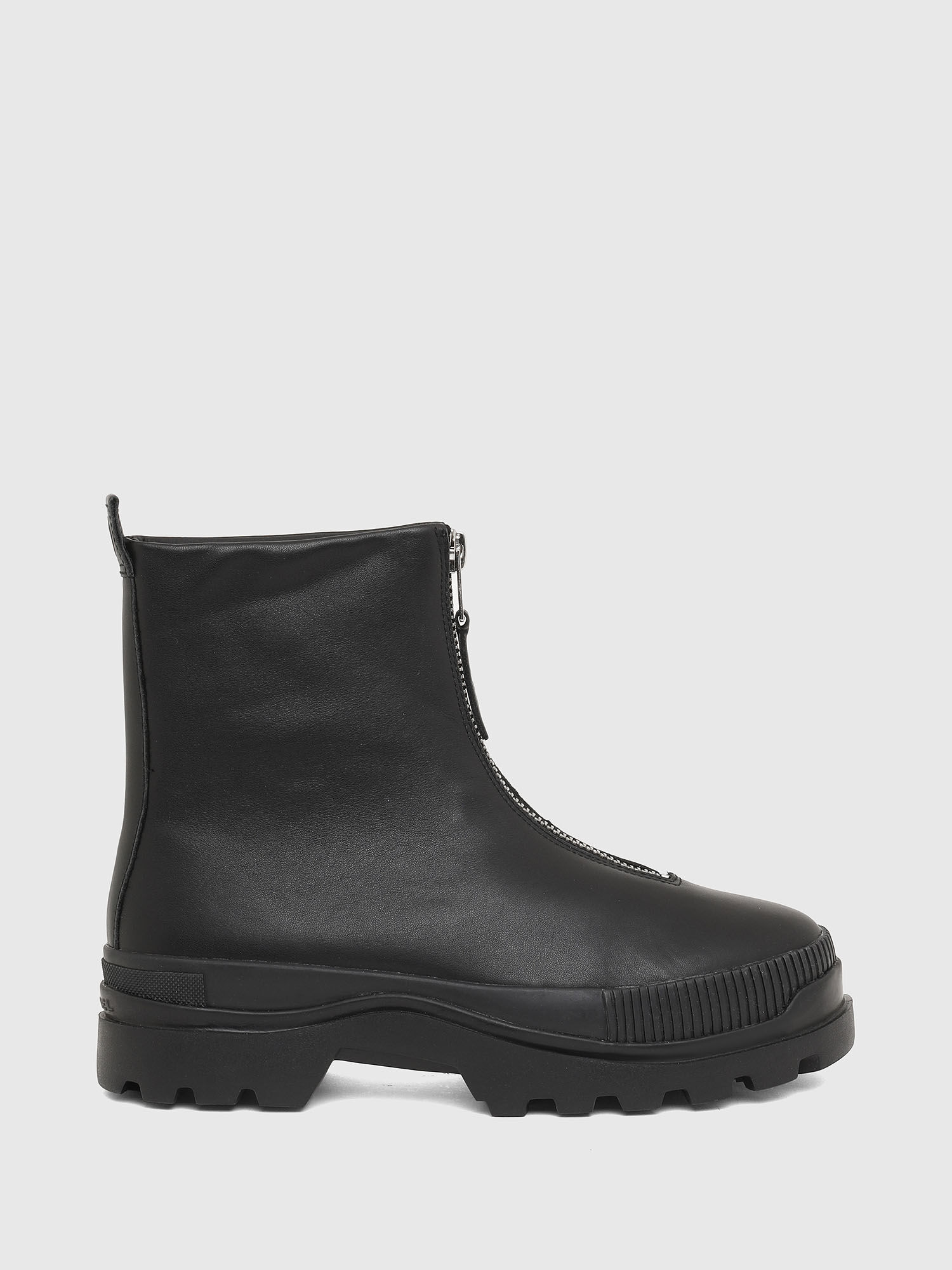 Leather boots with front zip | Diesel