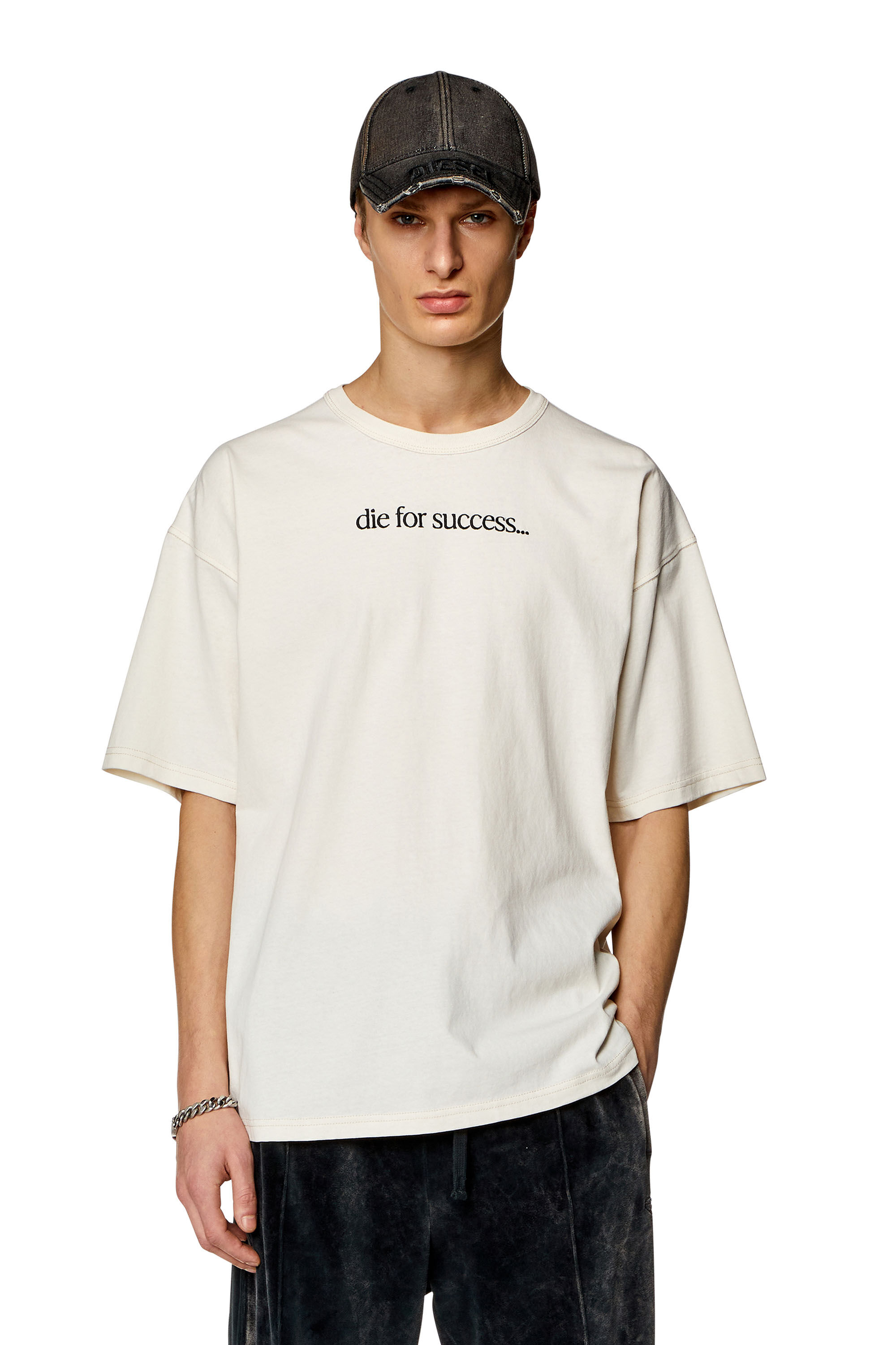 Men's T-shirt with Die For Success embroidery | T-BOXT-N6 Diesel