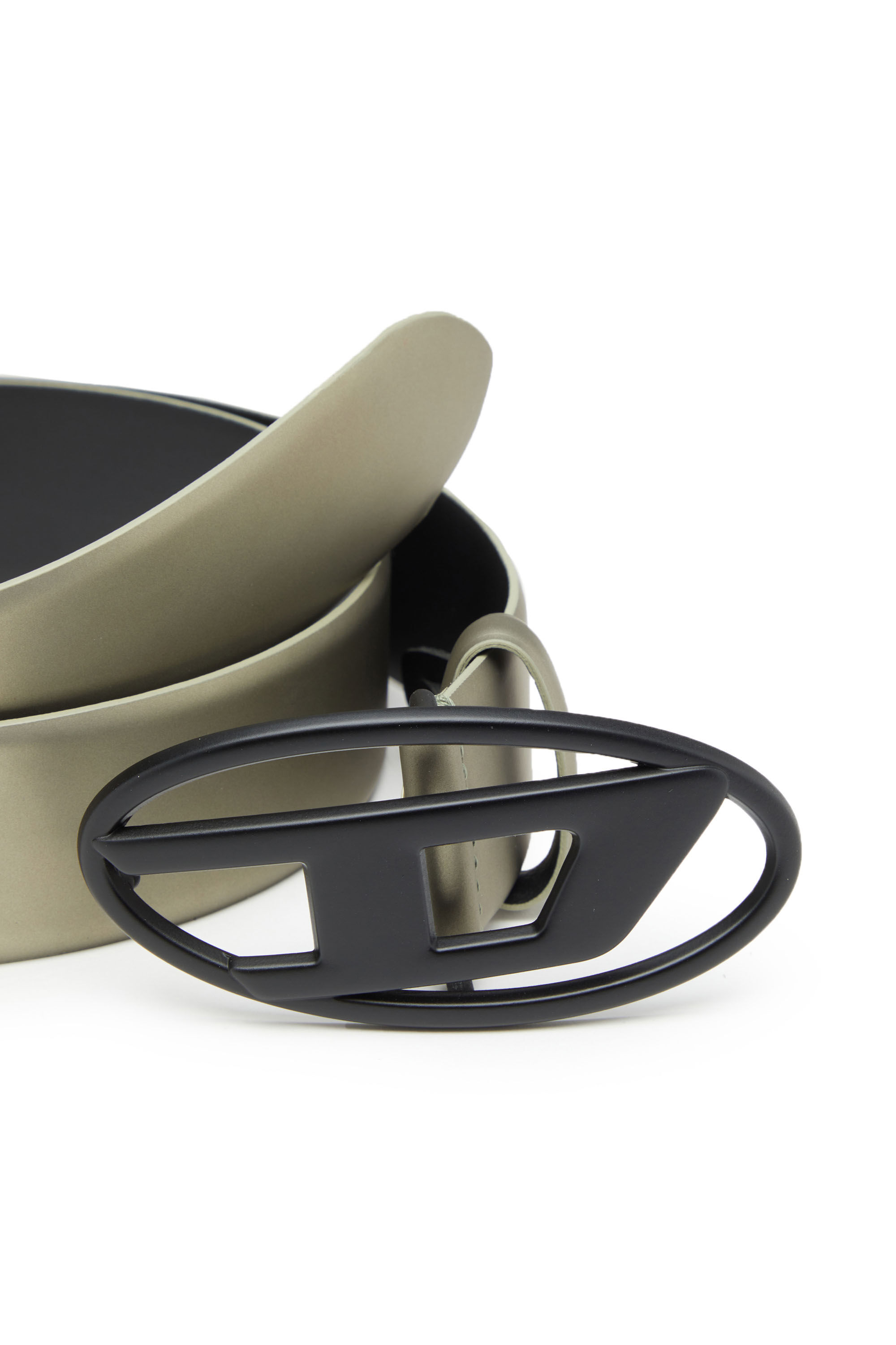 DIESEL 1DR レザー ベルト Oval D 80サイズ B-1DR OVAL D LOOP 3.9cm logo-plaque embellished leather belt