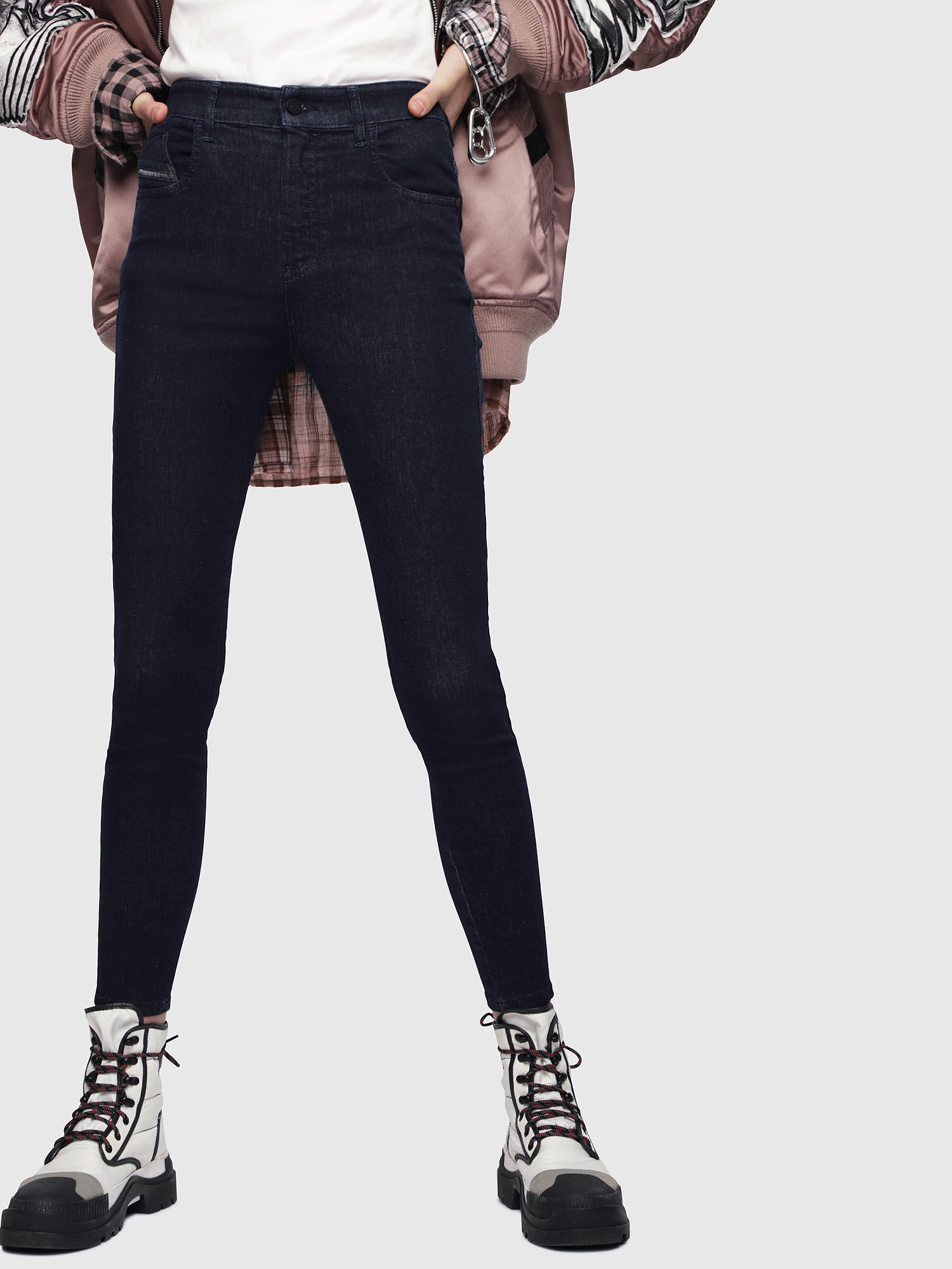 diesel high waist skinny jeans