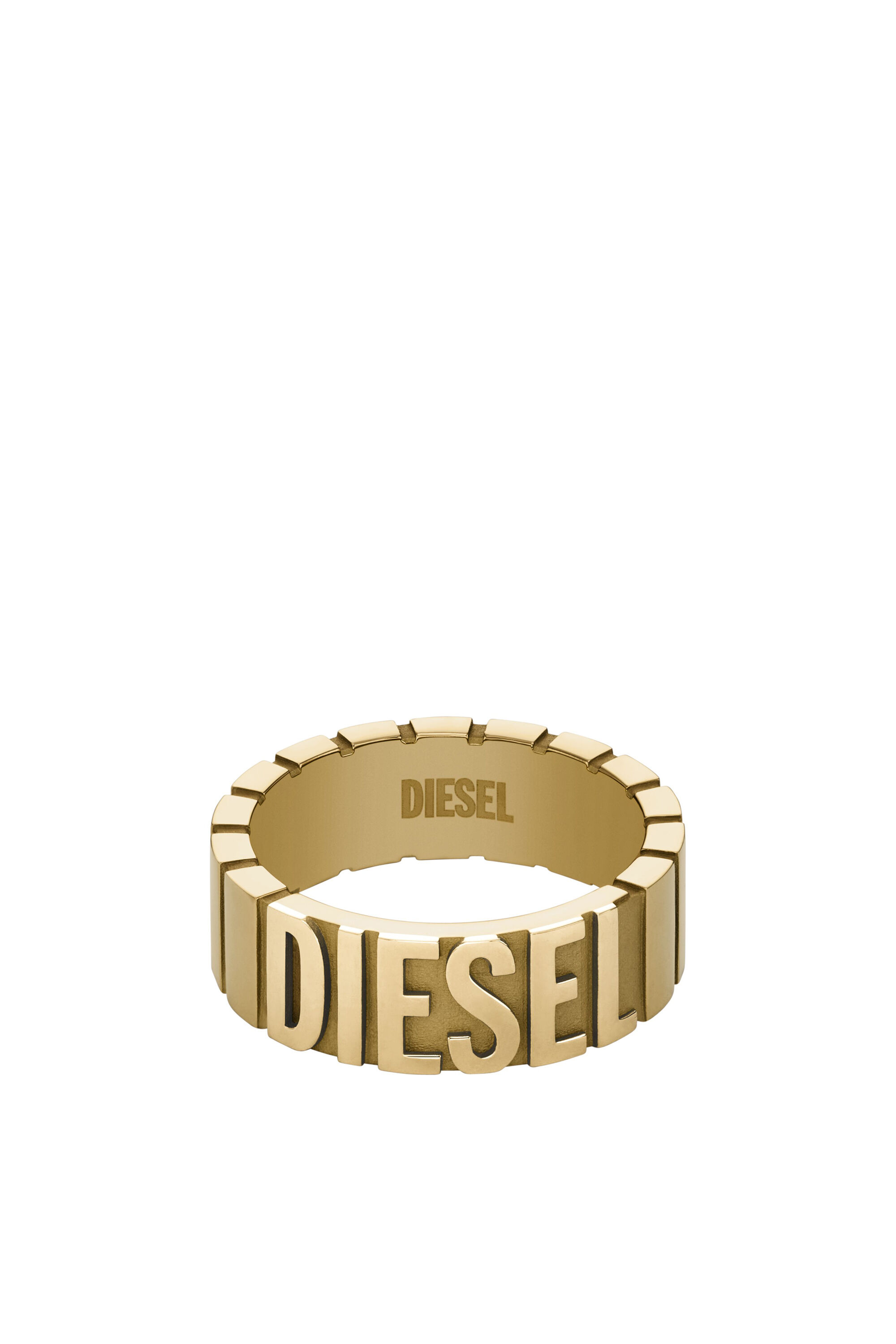 Jewelry: Stainless Steel Band Ring | Gold | Diesel
