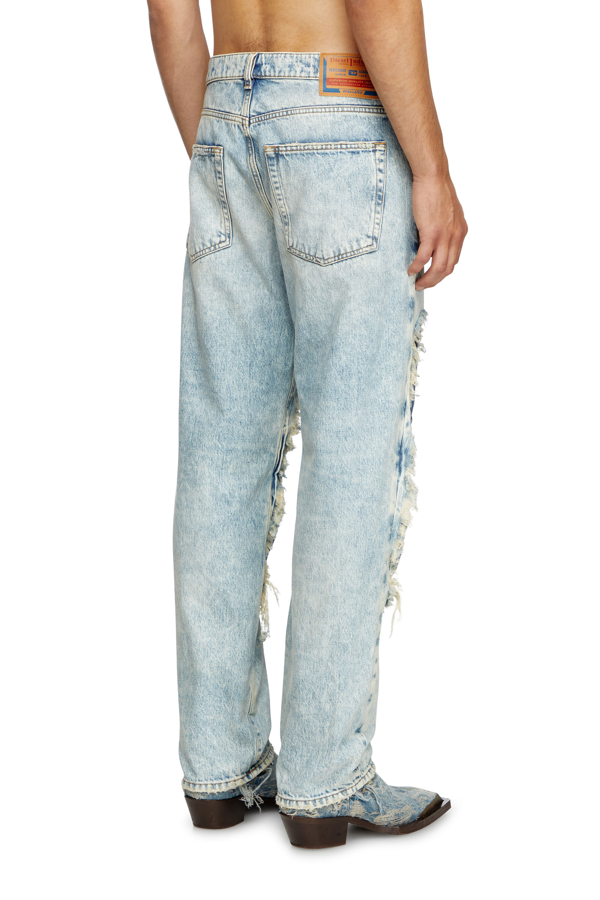 Diesel - Unisex's Straight Jeans D-Fire 0AJEN, Light Blue - 4