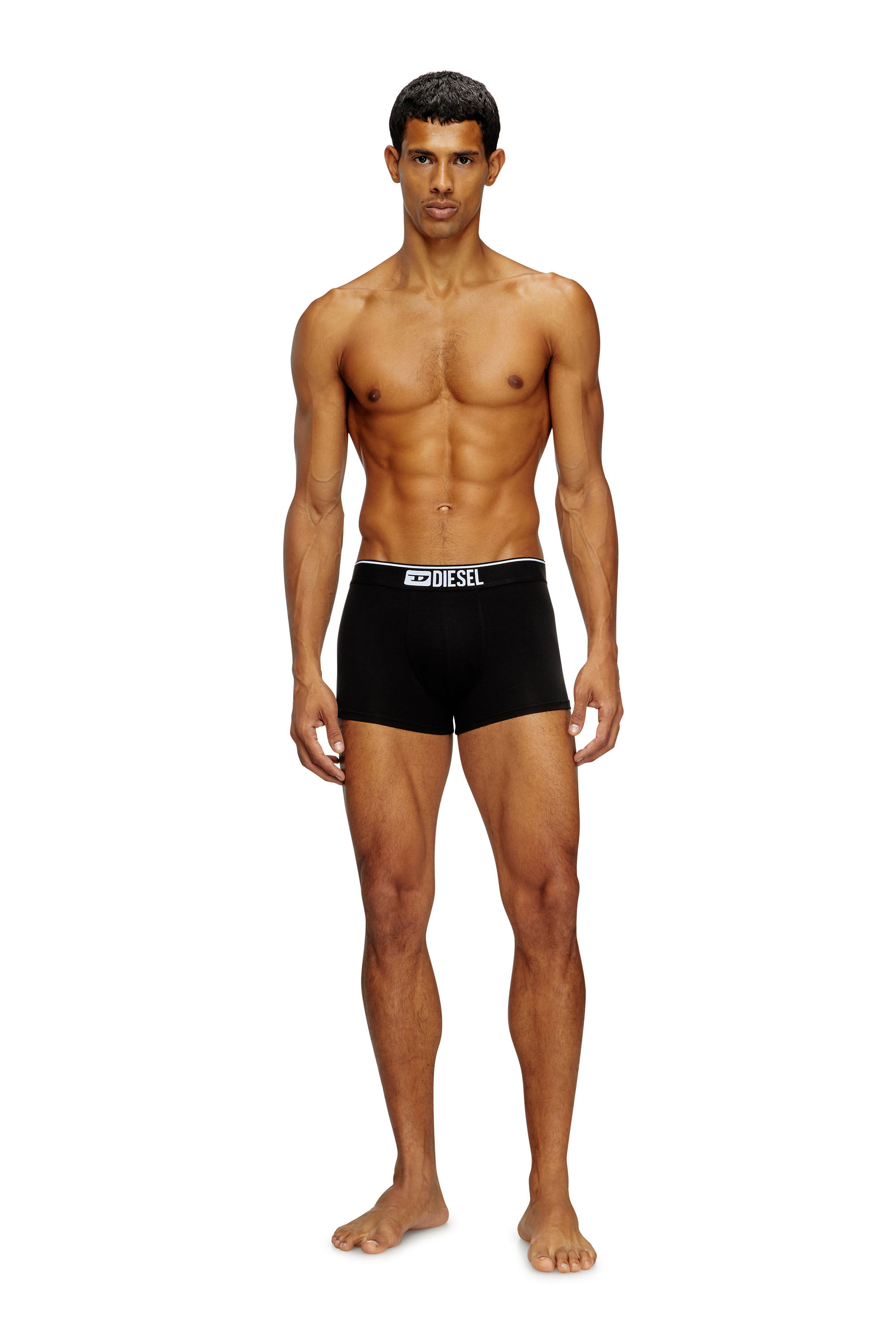 Men: Three-pack of all-over logo waist boxers | Diesel