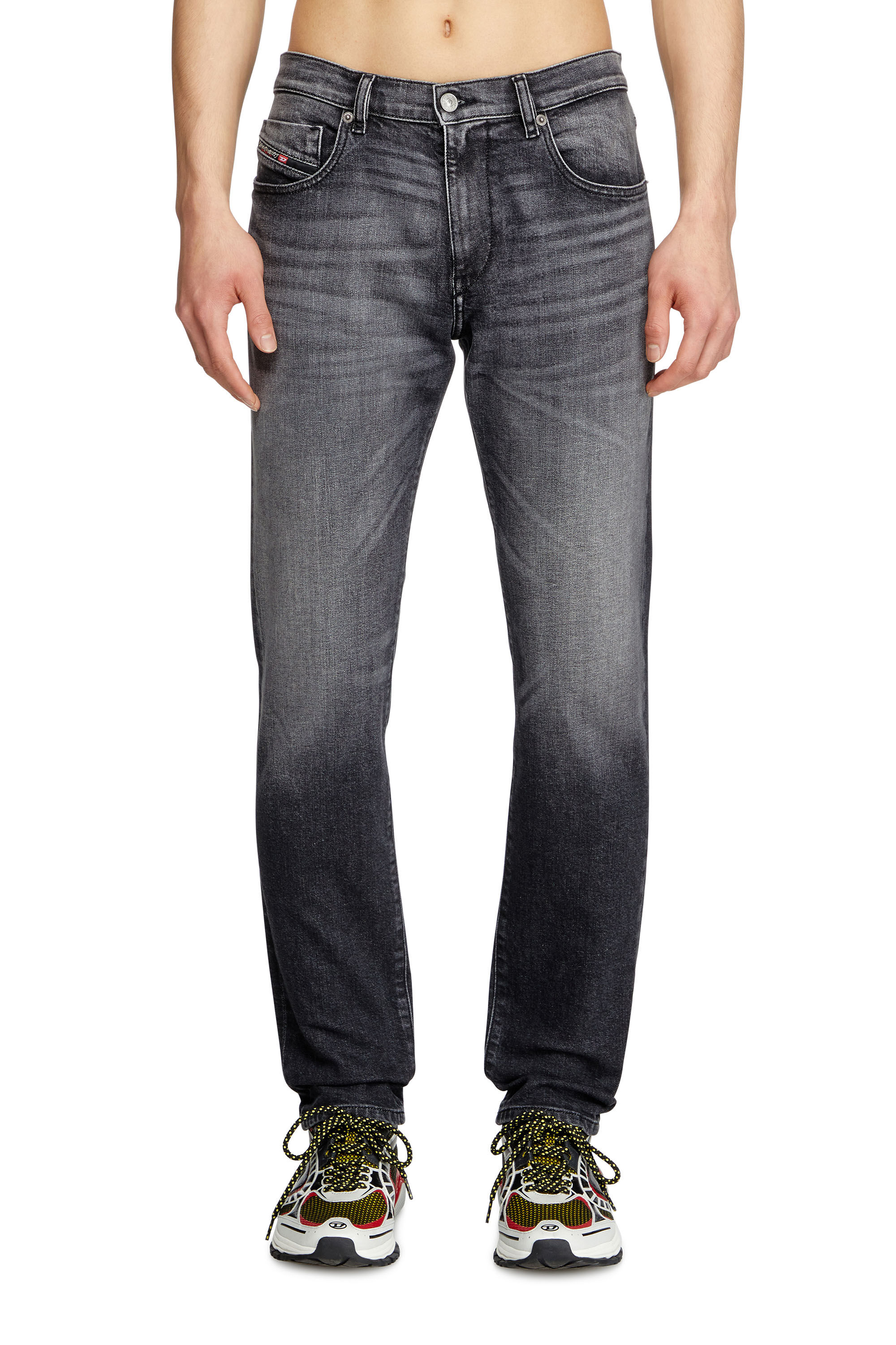 DARK FOG★Smoke Grey Structured Straight Jeans DF52 Men's Slim Jeans | Black/Dark grey | Diesel 2019 D-Strukt