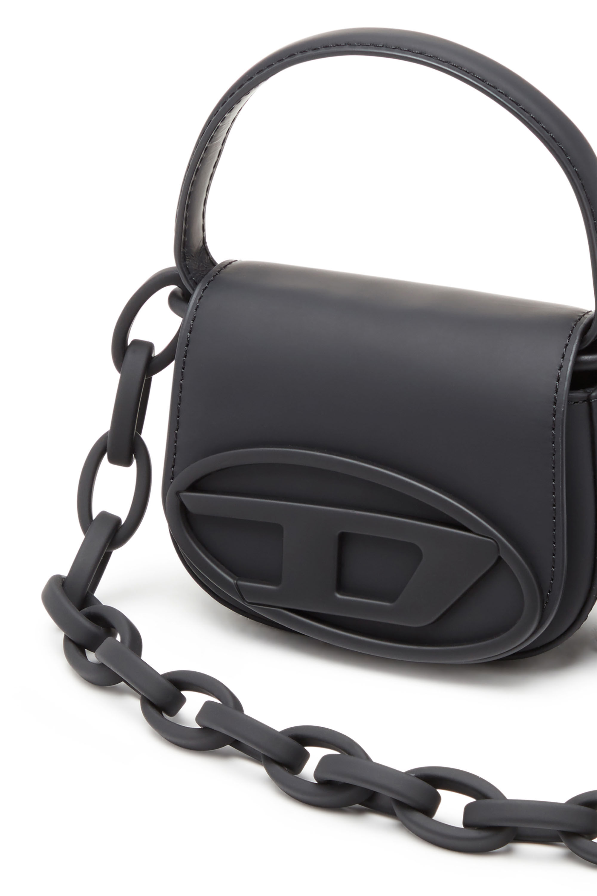 Women's 1DR Xs - Iconic mini bag in matte leather | Black | Diesel