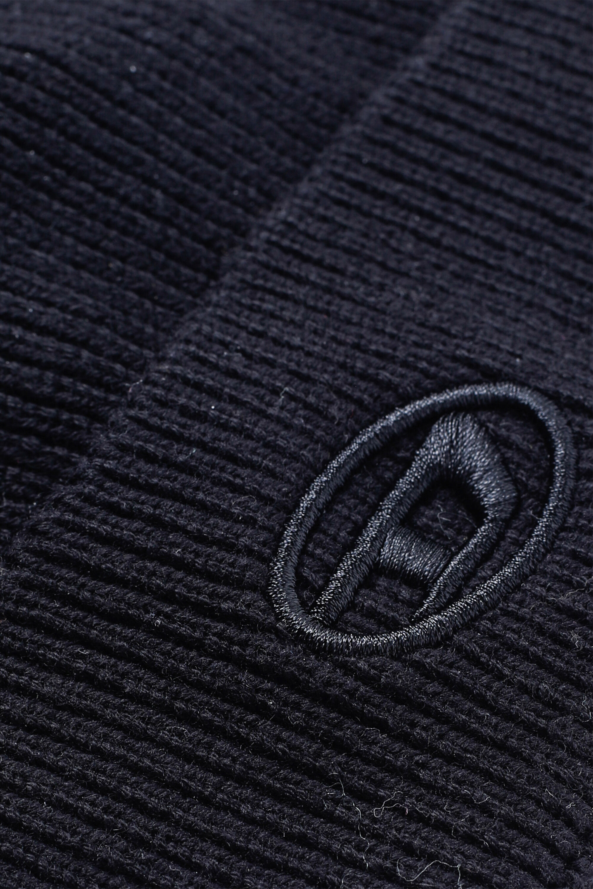 K-CODER-FULLY B: Ribbed beanie with D embroidery | Diesel