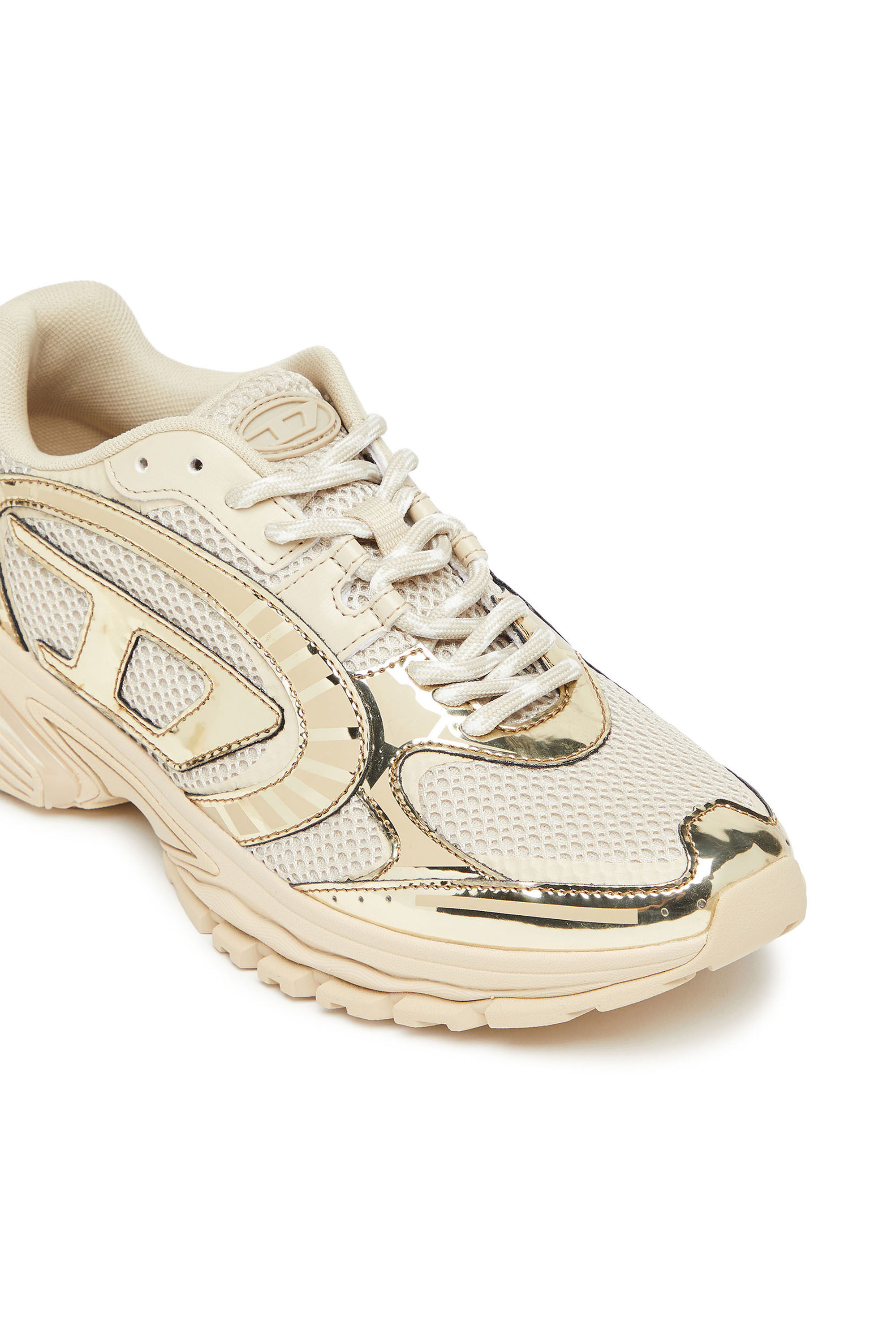 Women's S-Pro-V-Dense-Metallic mesh sneakers with Oval D
