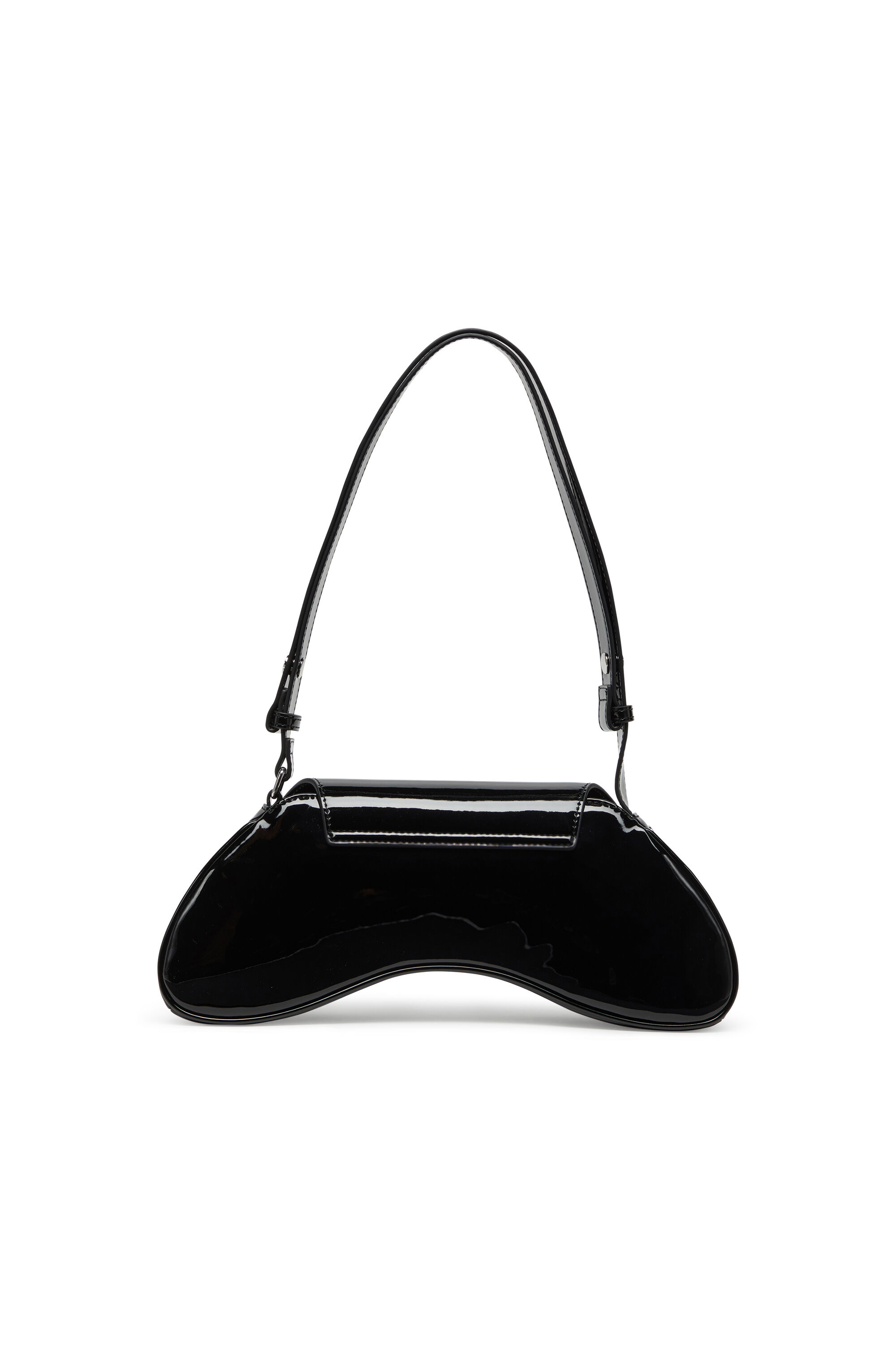 Diesel - PLAY CROSSBODY, Woman's Play-Crossbody bag in glossy PU in Black - 3
