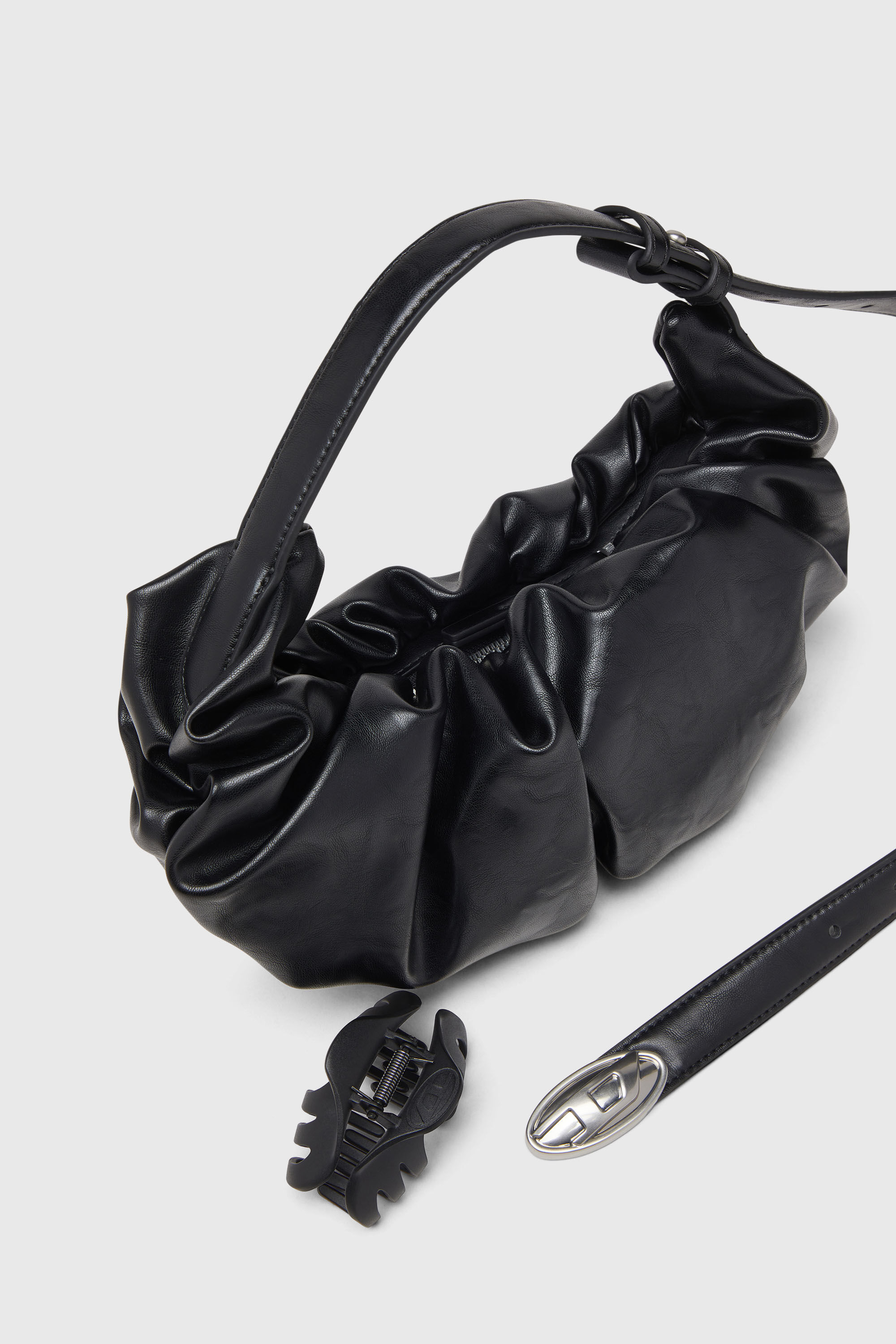 Women's Grab-D-Small scruched hobo bag | Black | Diesel {{Country}}