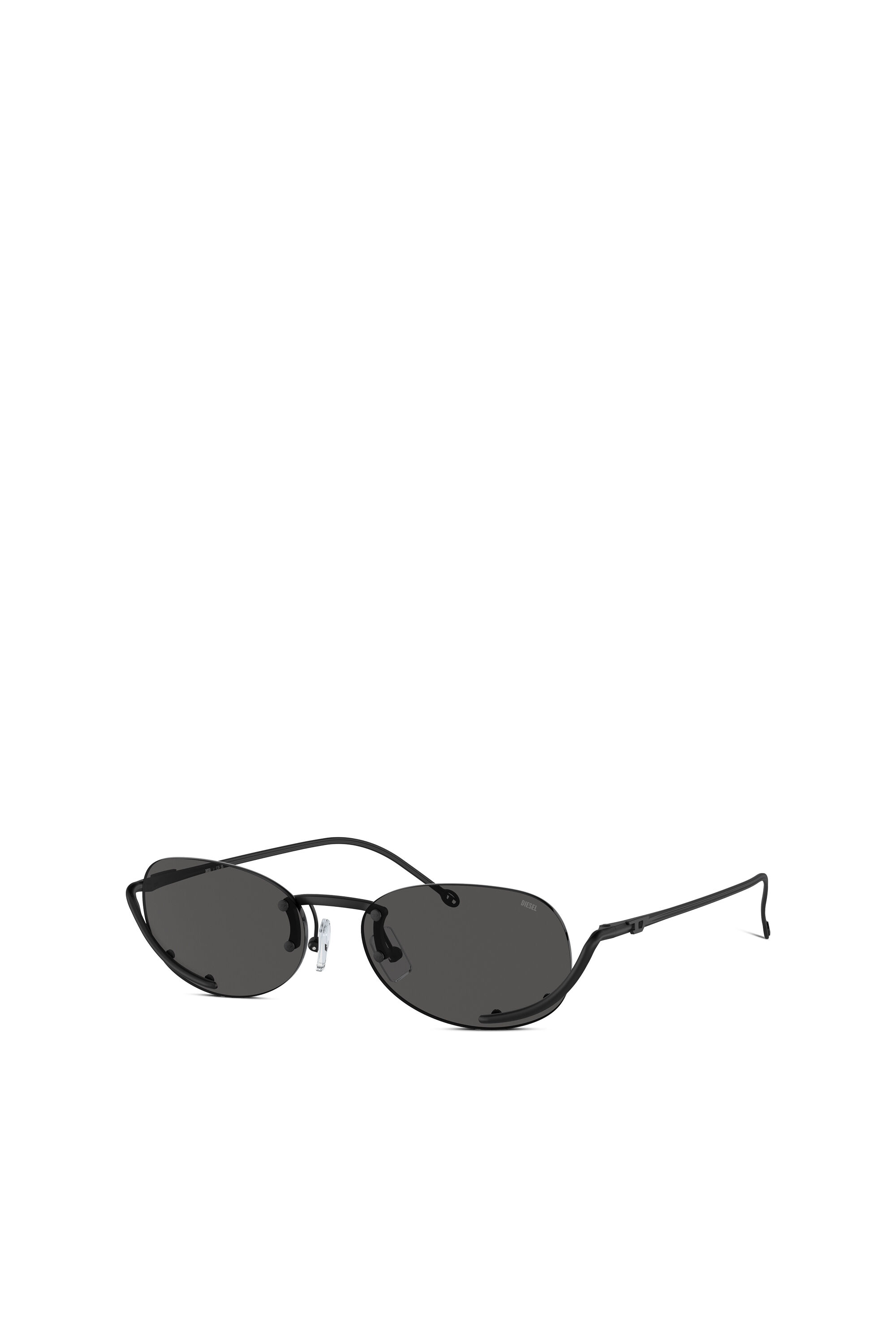 Women's Oval sunglasses | Black | Diesel