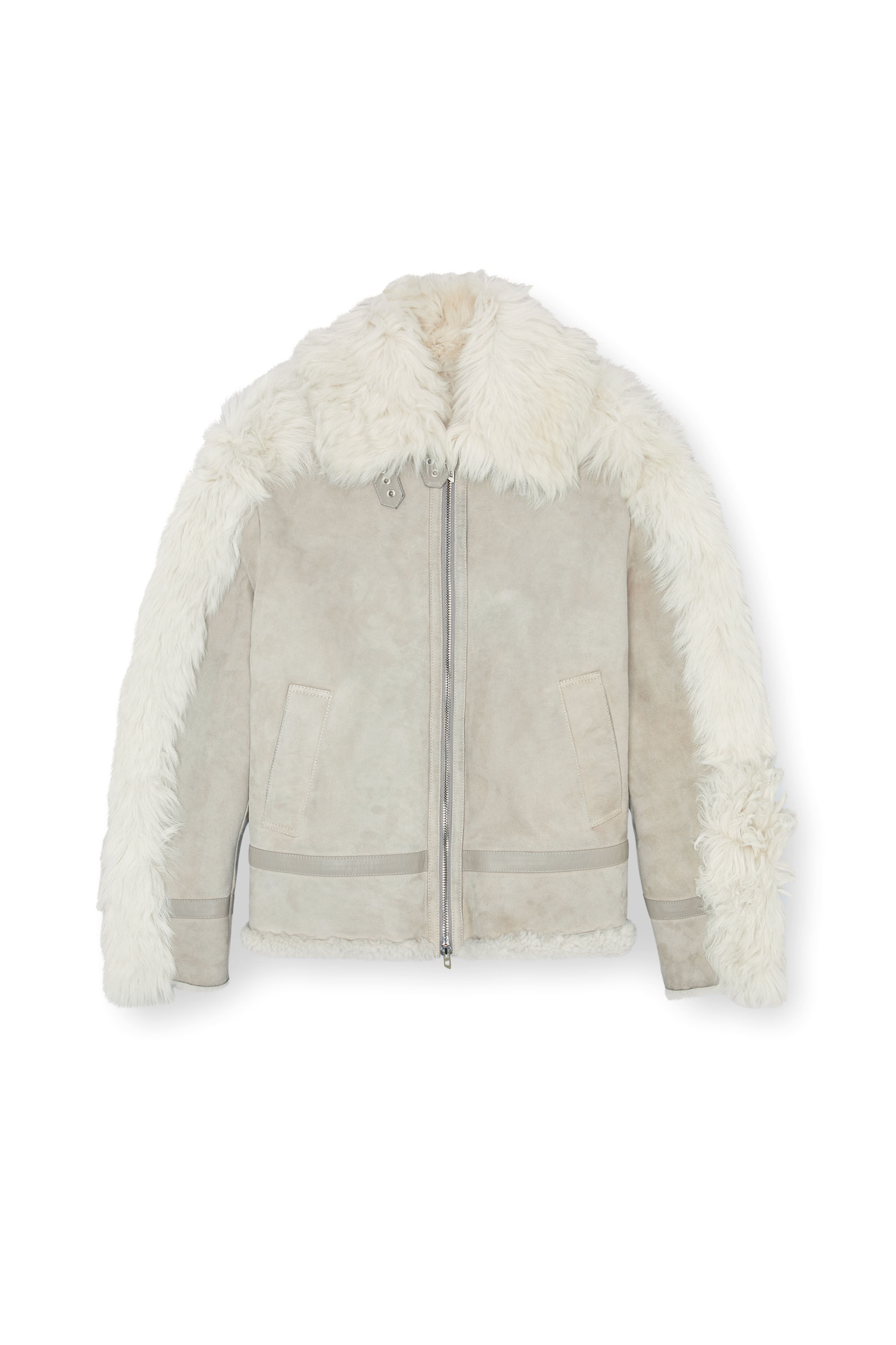 Men s Shearling jacket Grey Diesel