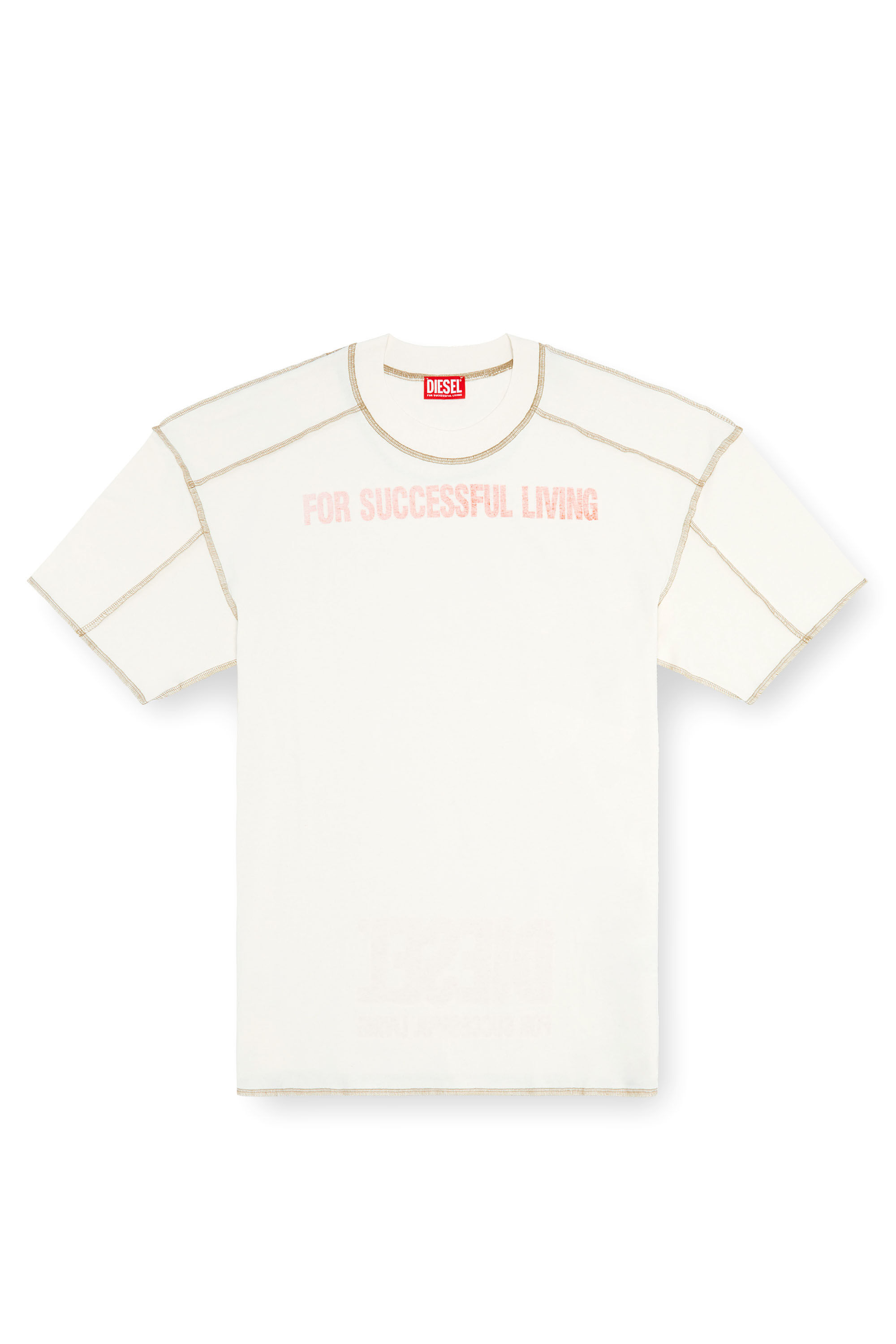Men's T-shirt with inside-out effect | White | Diesel