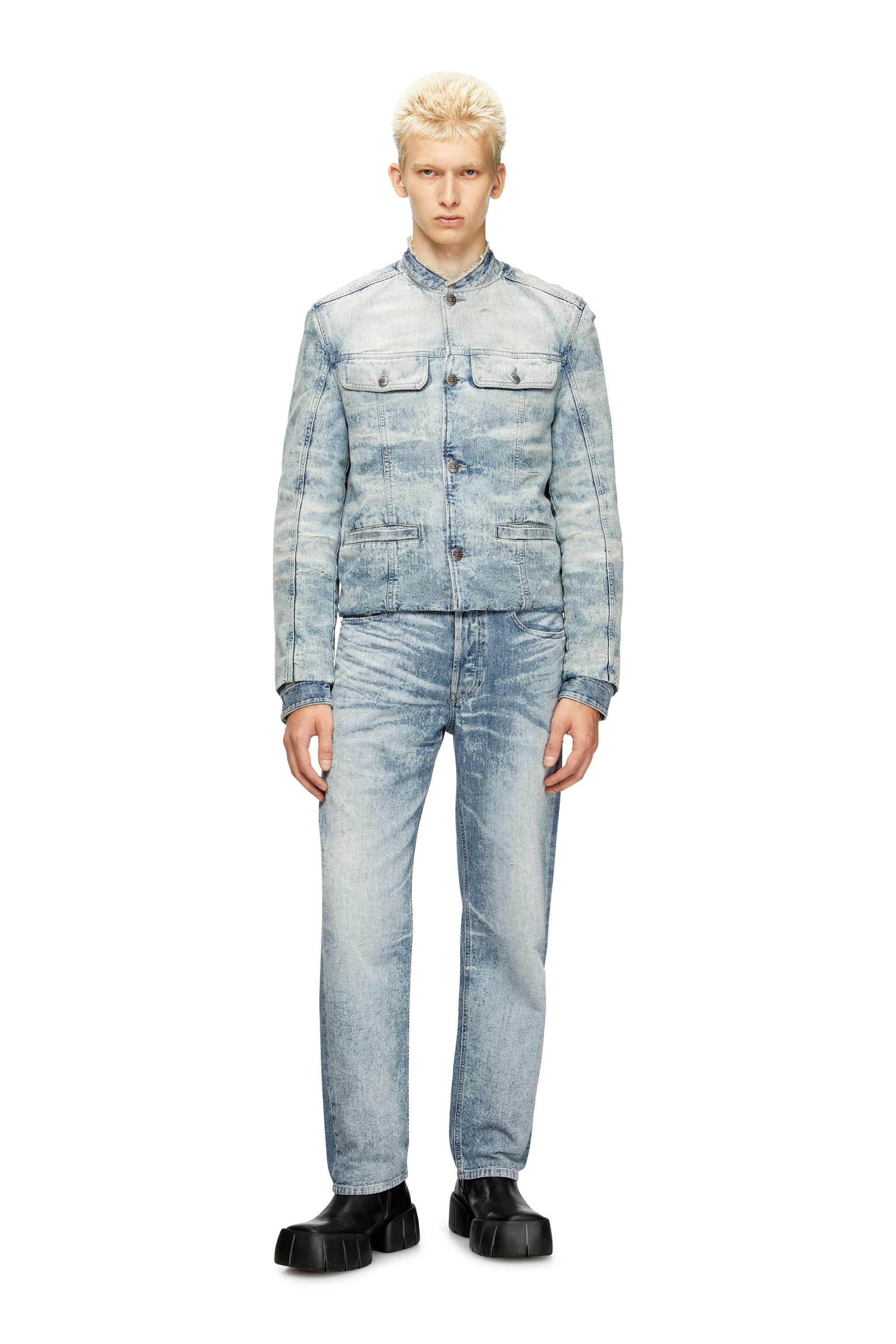 Diesel - Man's Regular Jeans 2024 D-Macs 068TY, Light Blue - 1