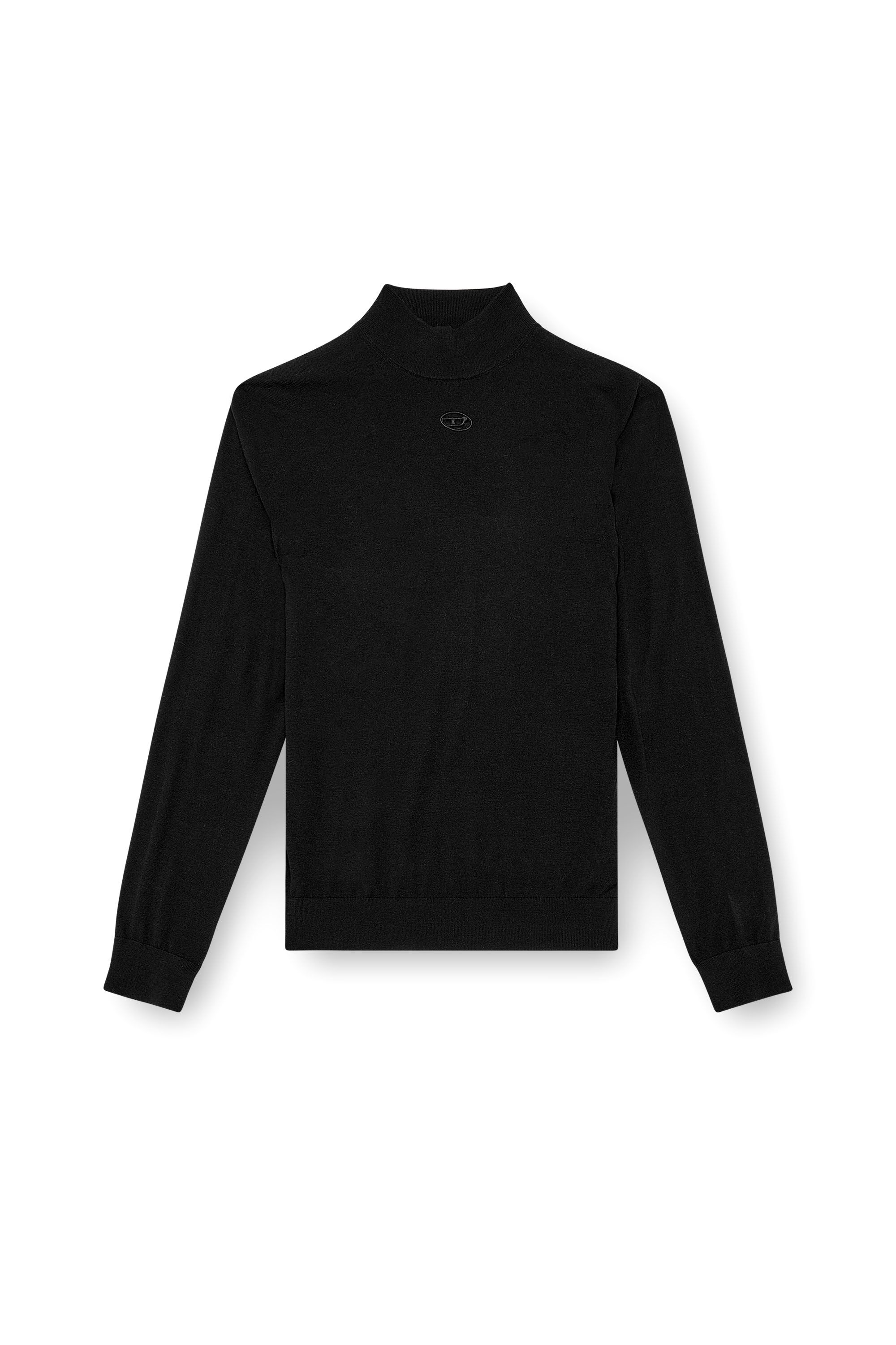 Men s Wool turtleneck jumper Black Diesel