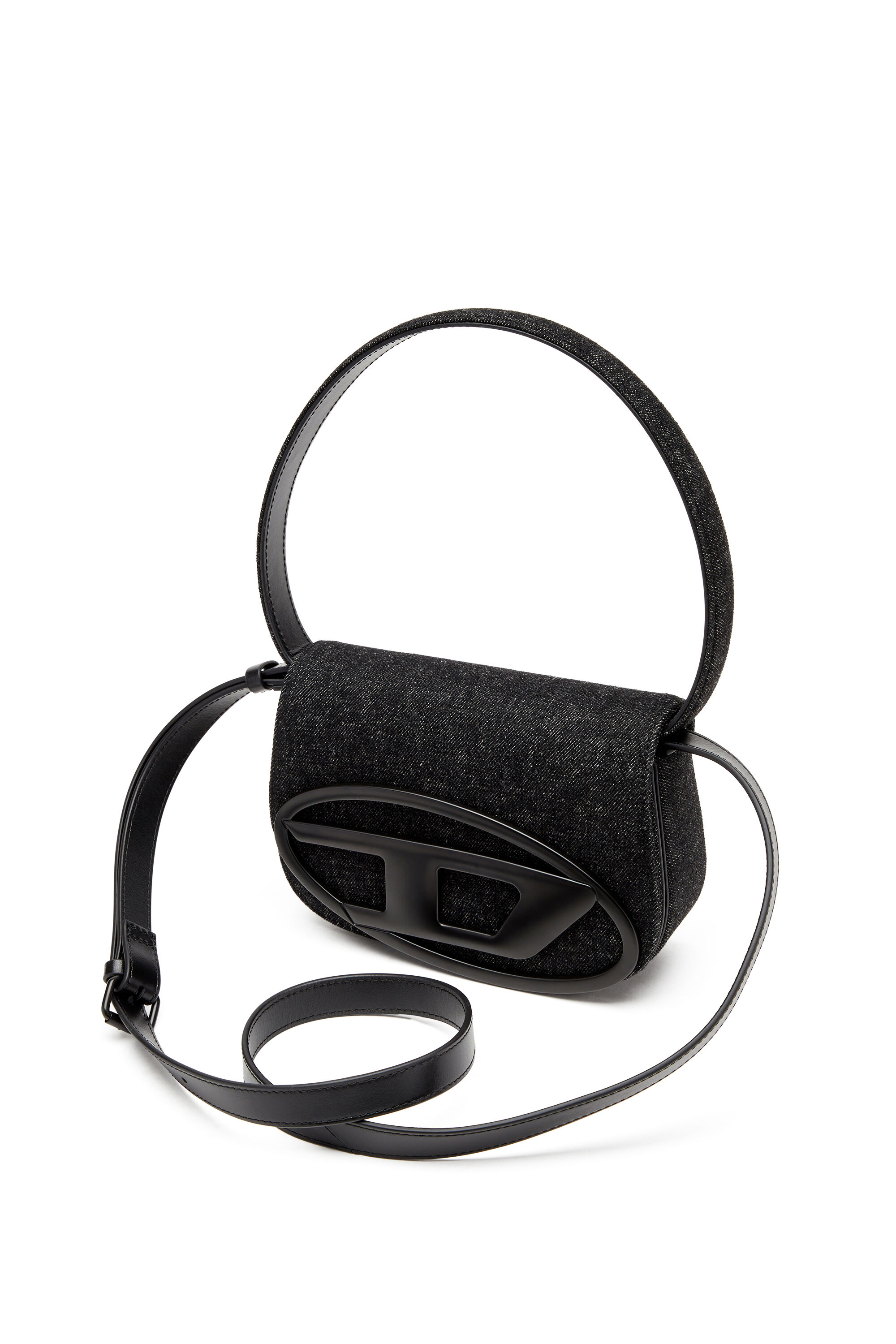 【激安大特価！】 denim washed in bag shoulder 1DR-Iconic Women's | Diesel | Black バッグ