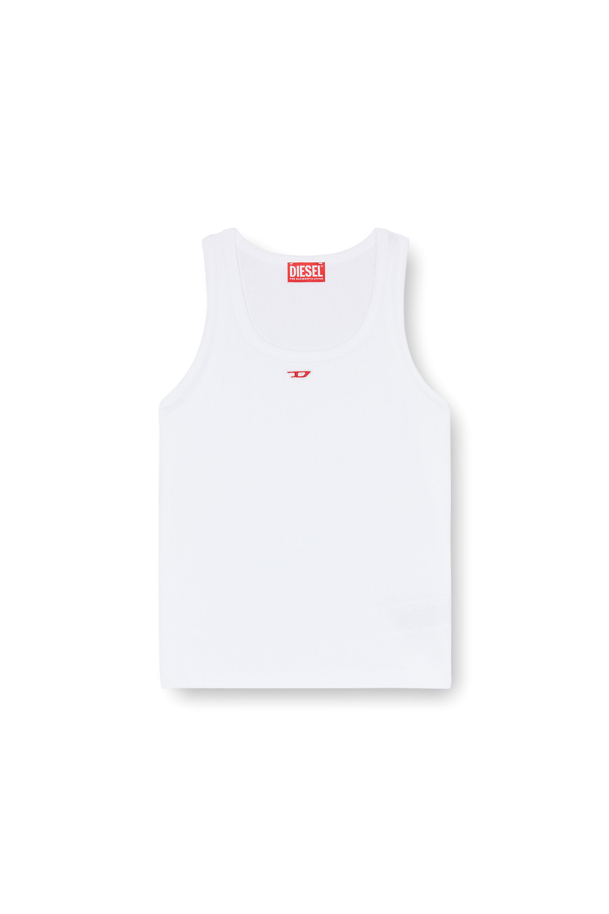 【有名人芸能人】 top Tank Woman: T-ANKY-D with Diesel | patch D embroidered トップス