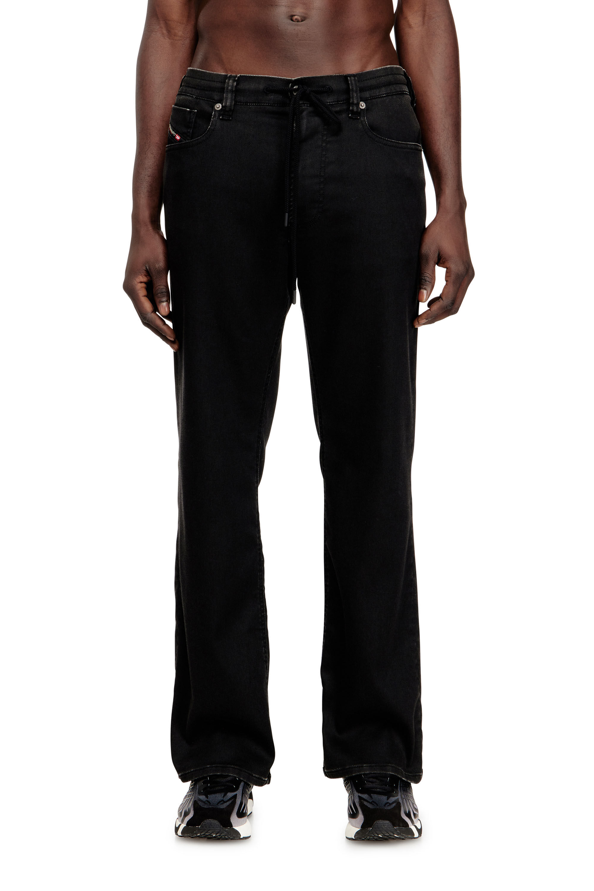 Men's Relaxed Jeans | Black/Dark grey | Diesel 2080 D-Reel Joggjeans®
