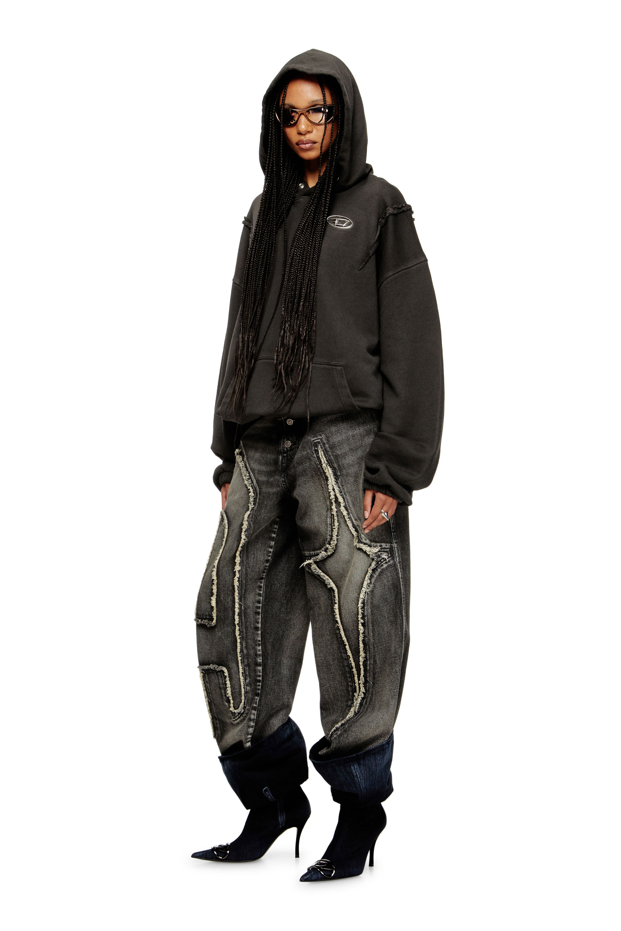 S-THUG-HOODIE, Black