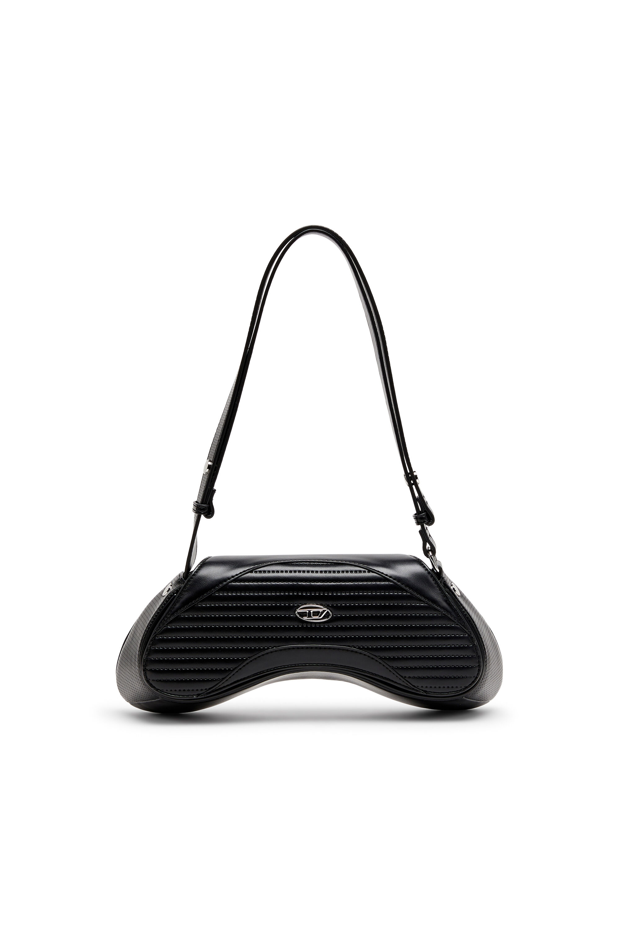 Diesel - PLAY CROSSBODY, Woman's Play - Crossbody bag in quilted perforated PU in Black - 1
