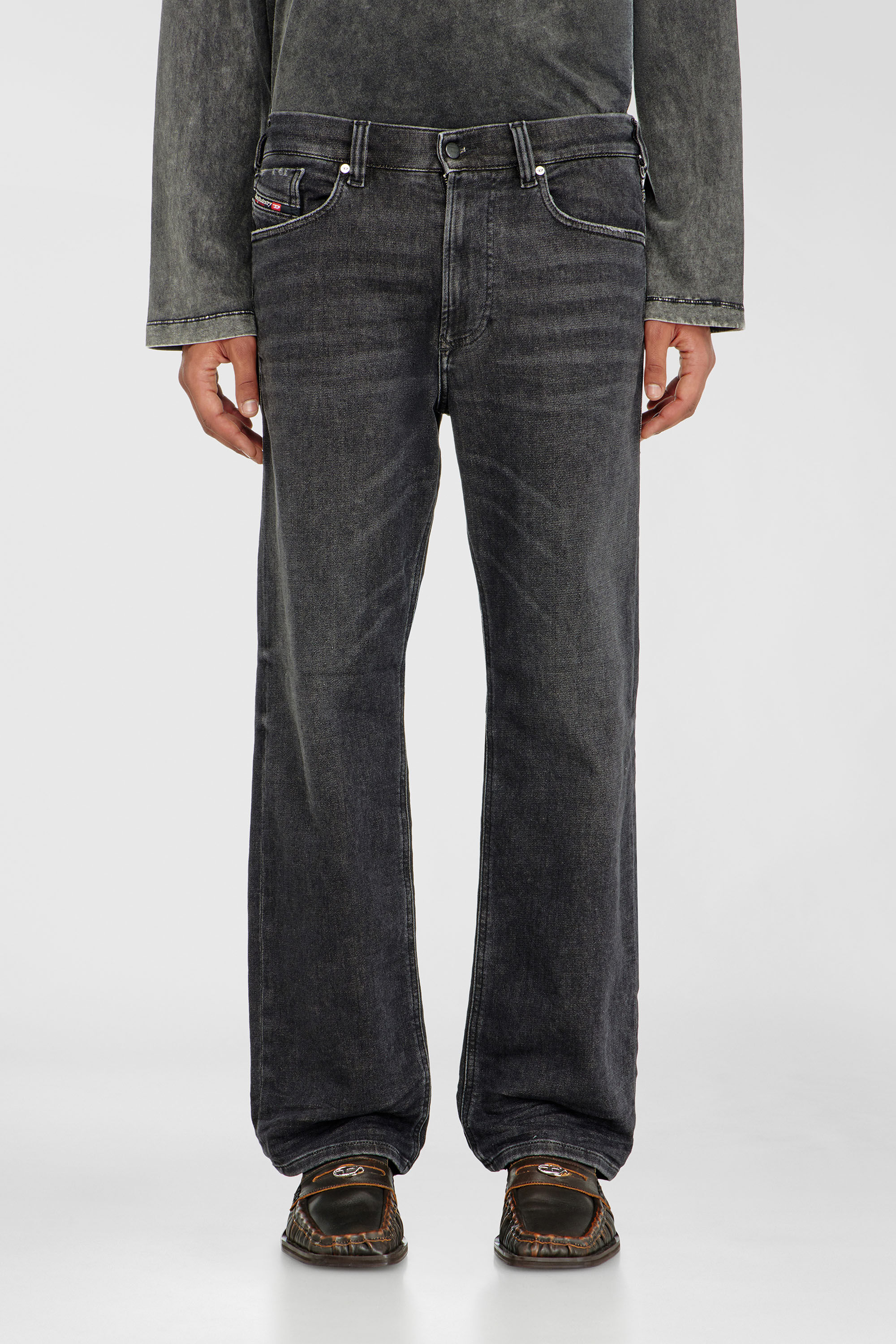 Diesel - Man's Relaxed 2080 D-Reel Joggjeans&reg; 09P92, Black/Dark grey - 2