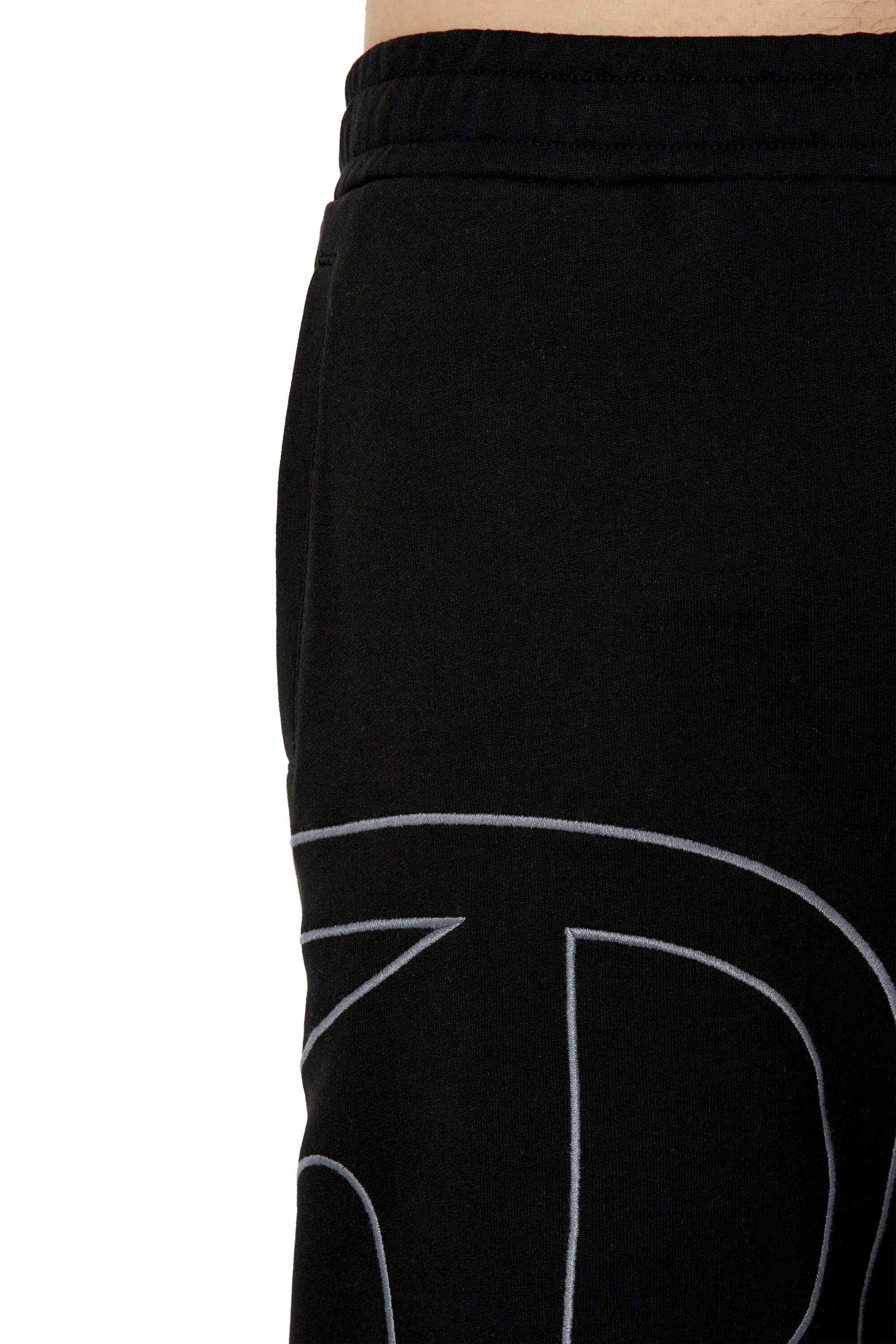 P-CROW-MEGOVAL Man: Sweat shorts with maxi D logo | Diesel
