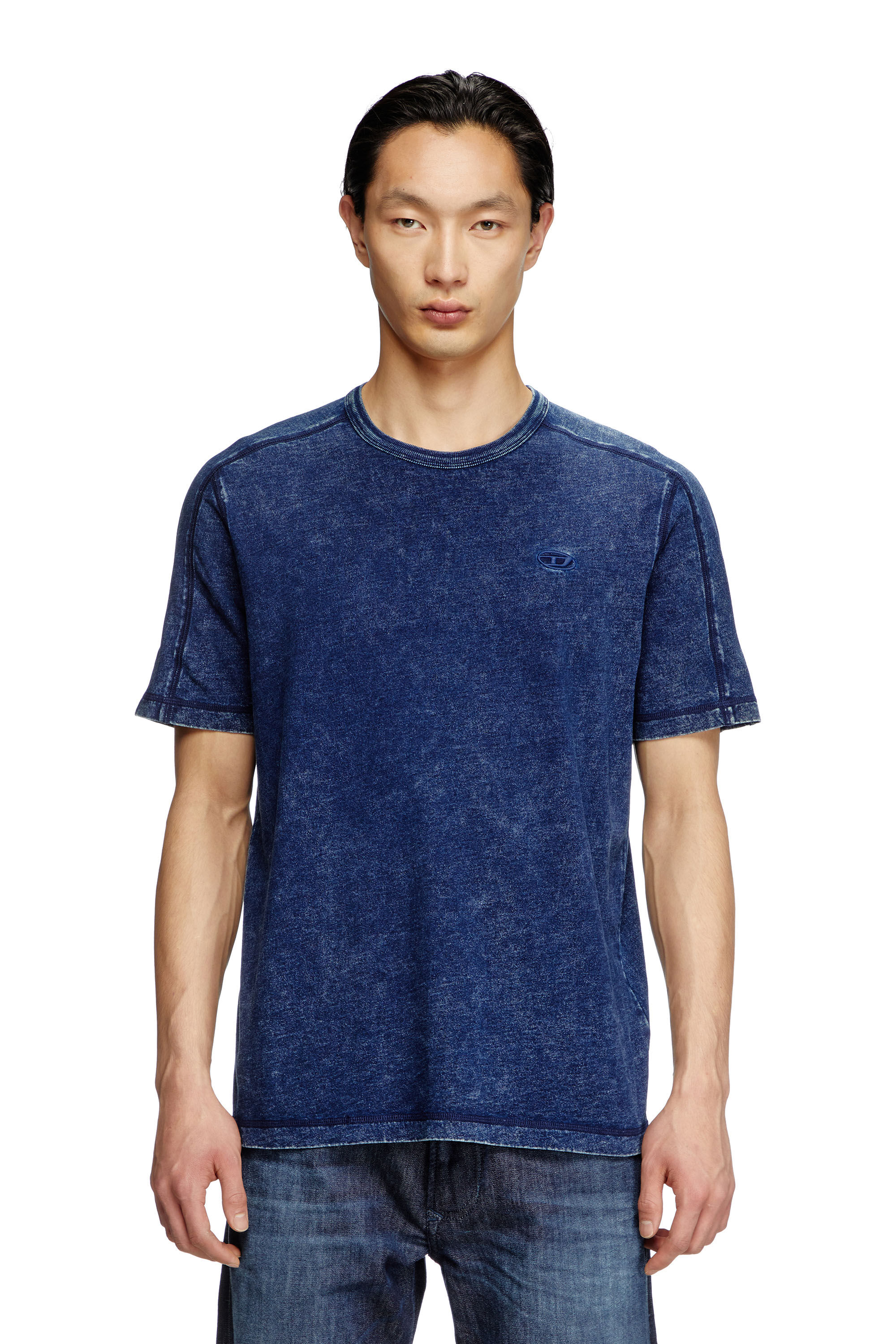 【送料&関税込】Diesel Denim-effect Jersey T-shirt Diesel Denim-effect Jersey T-shirt Diesel