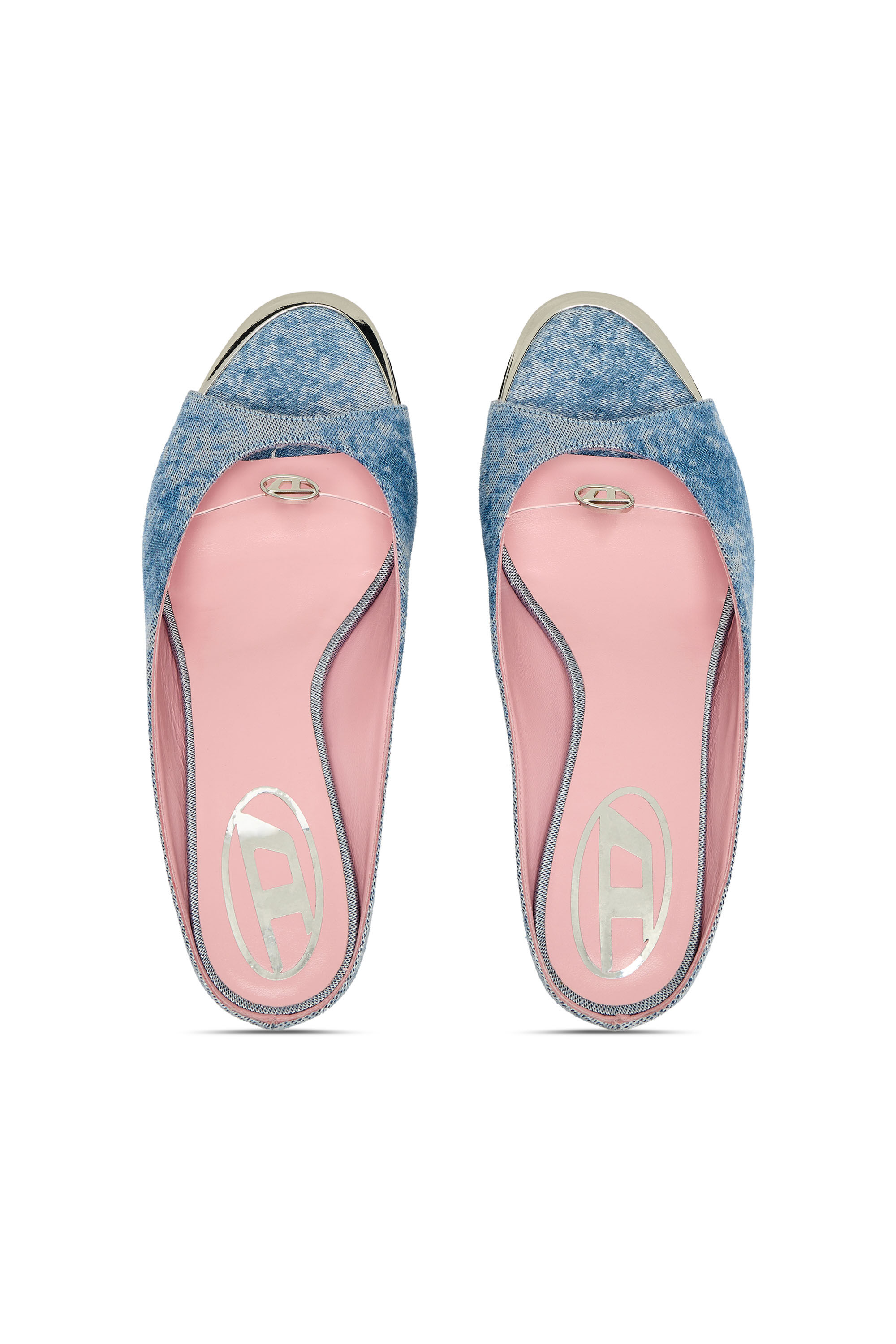 Diesel - D-DIAM'S-SA-40, Woman's D-Diam's-Low denim mule with floating Oval D in Blue - 4