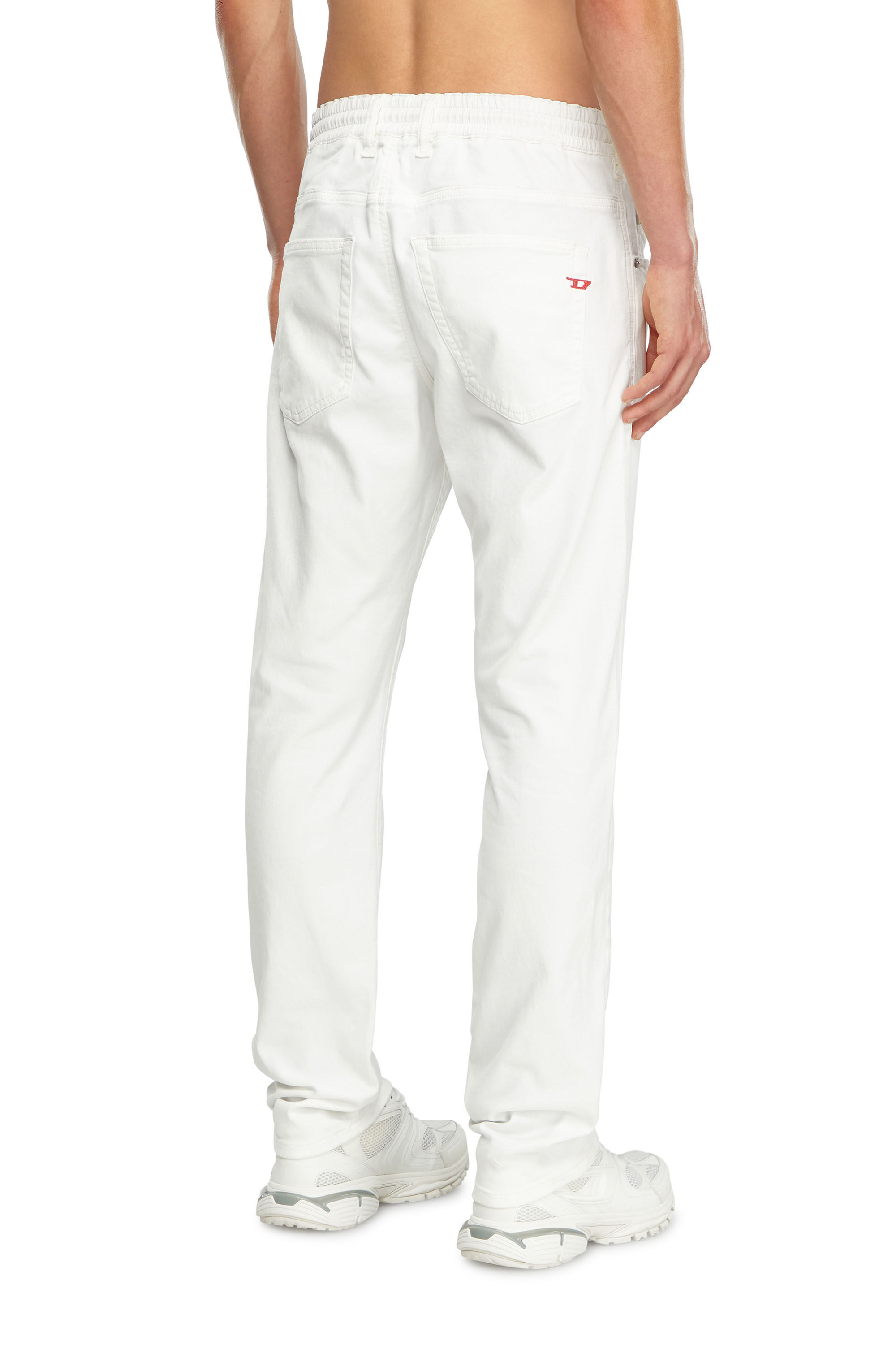 Men's Regular Jeans | White | Diesel 2030 D-Krooley Joggjeans®