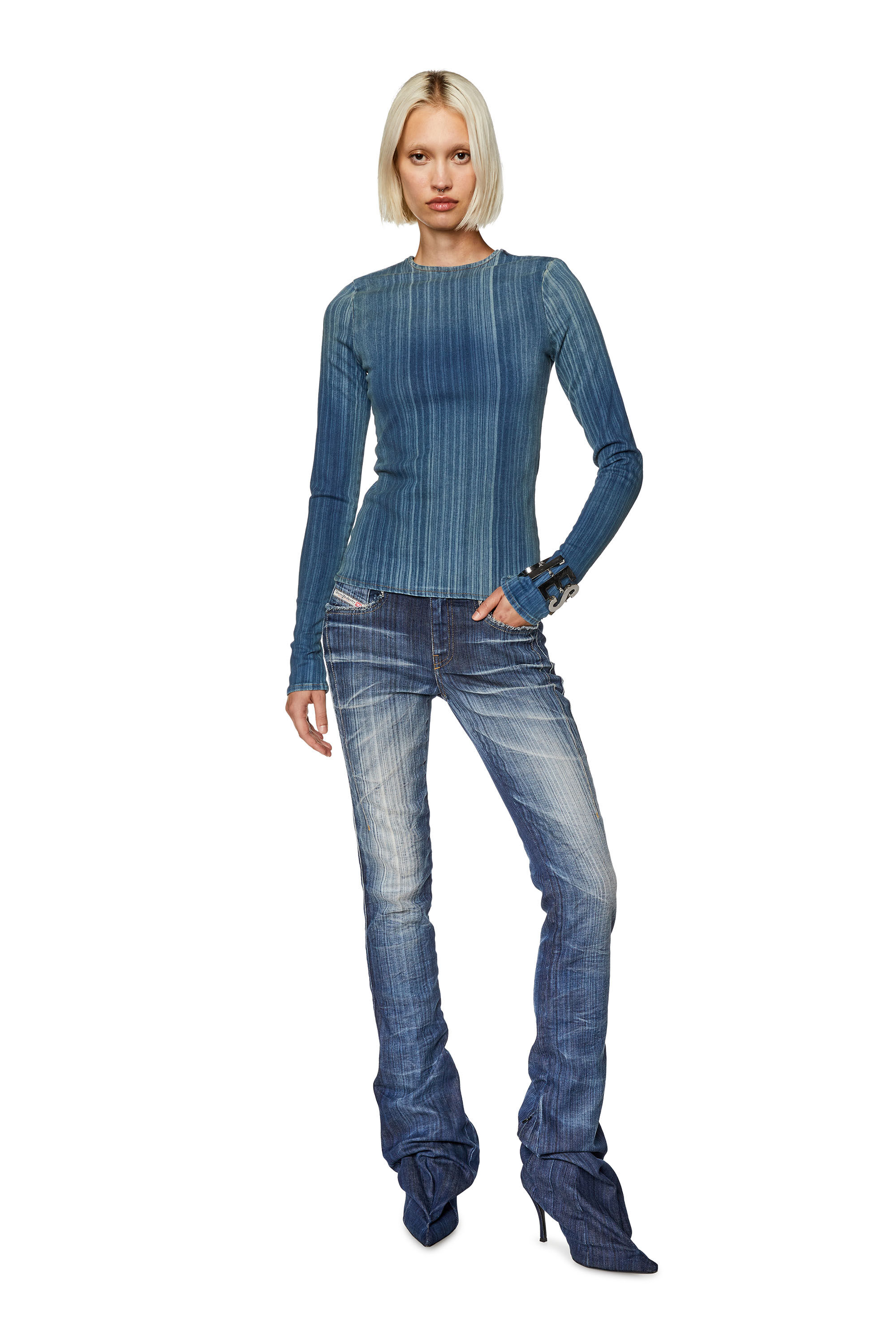 Women s Bootcut Jeans Dark blue Diesel De Bootcutboot