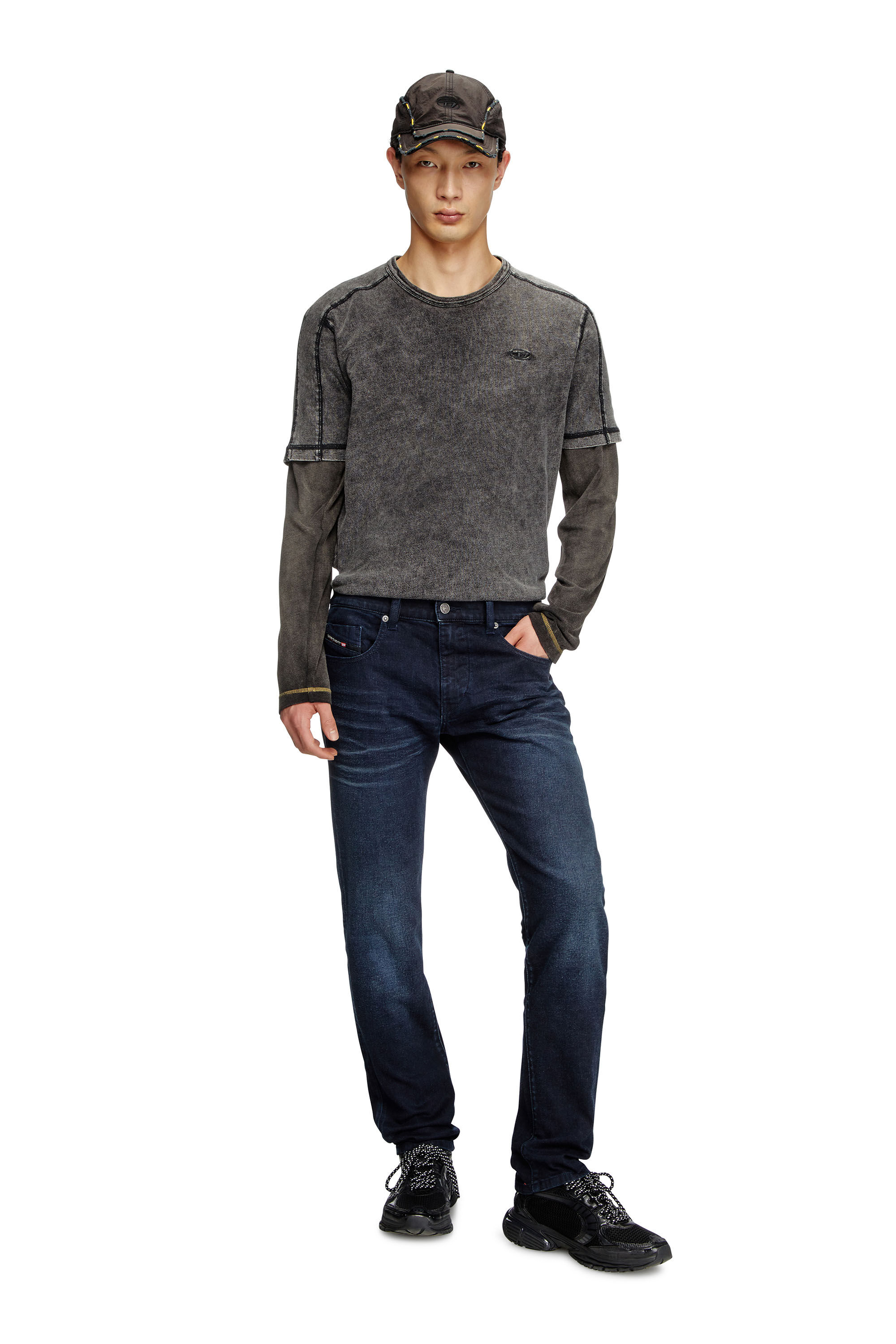 Diesel - Man's Slim Jeans 2019 D-Strukt 0BMBX, Dark Blue - 1