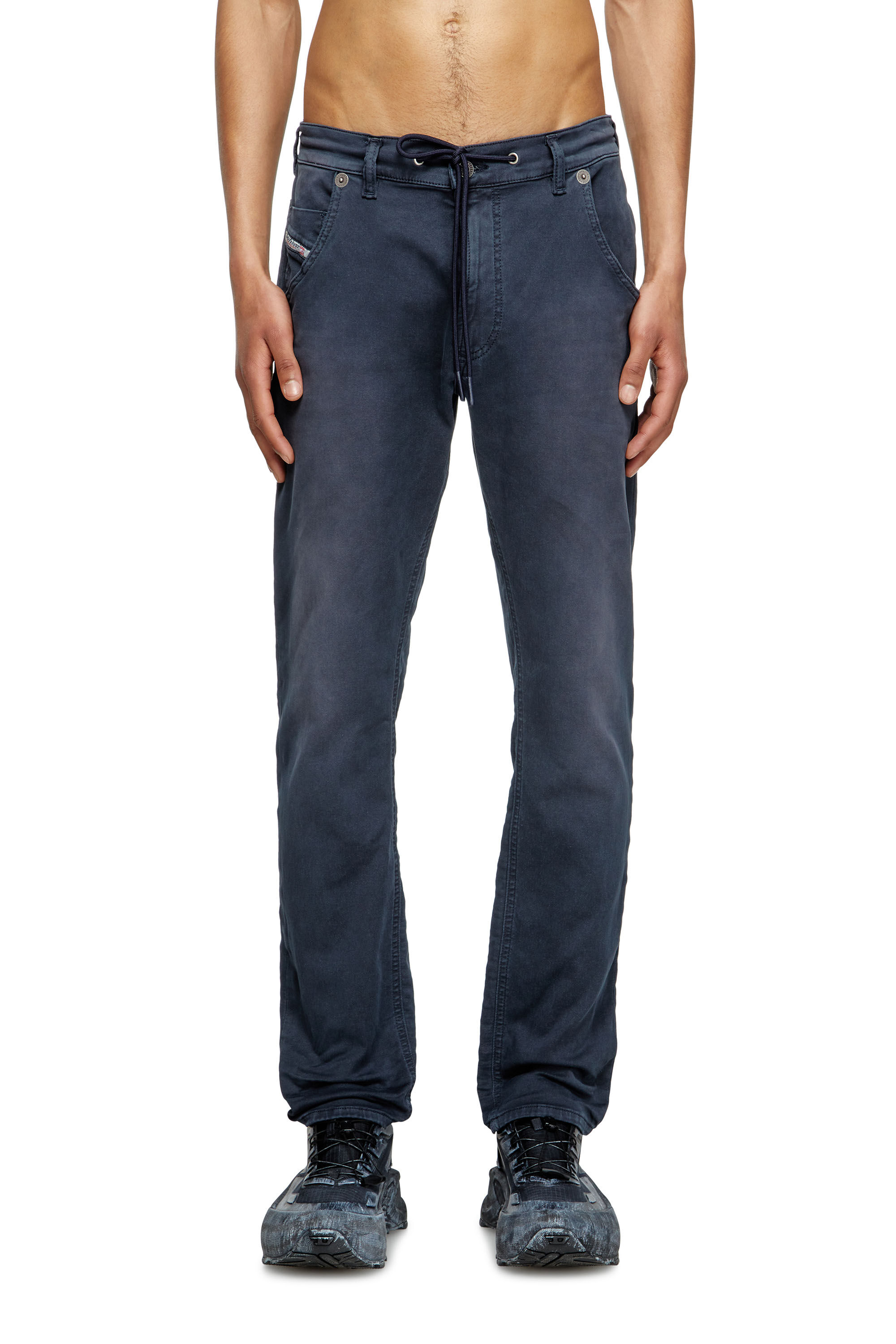 Diesel - Man's Regular 2030 D-Krooley Joggjeans® 0670M, Dark Blue - 3